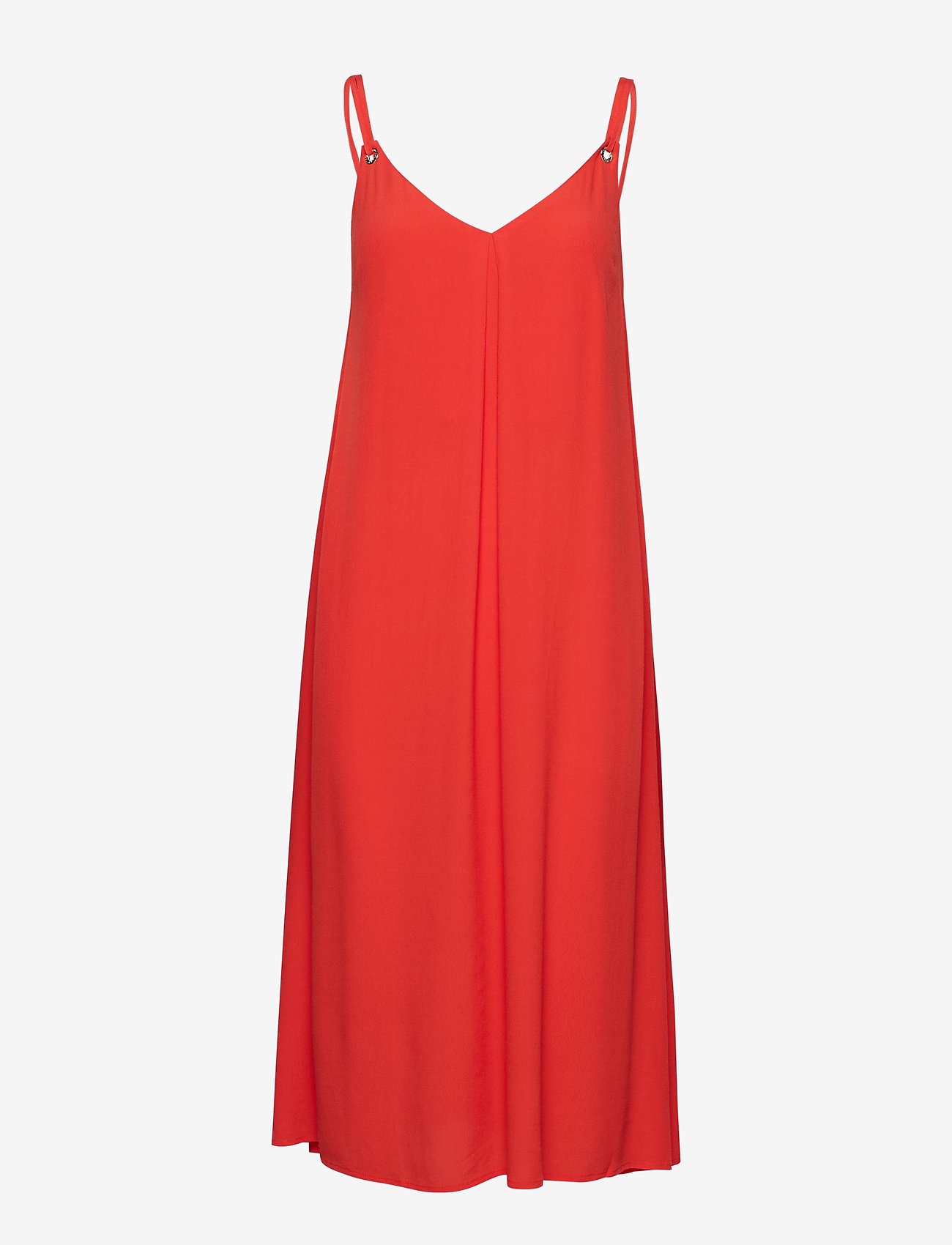 Tommy Jeans - TJW MIDI STRAP DRESS - flame scarlet - 0