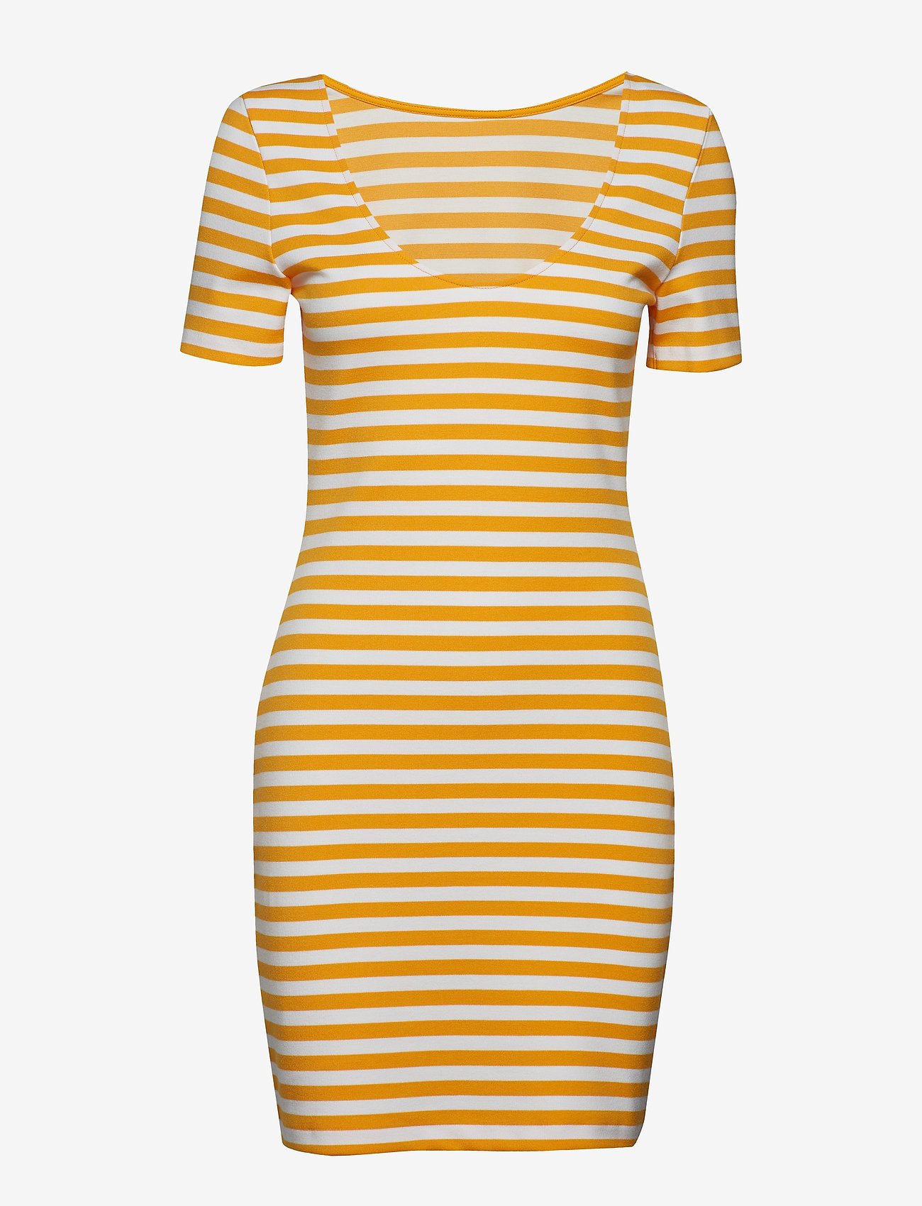 Tommy Jeans - TJW TOMMY CLASSICS BODYCON DRESS - radiant yellow / classic white - 0