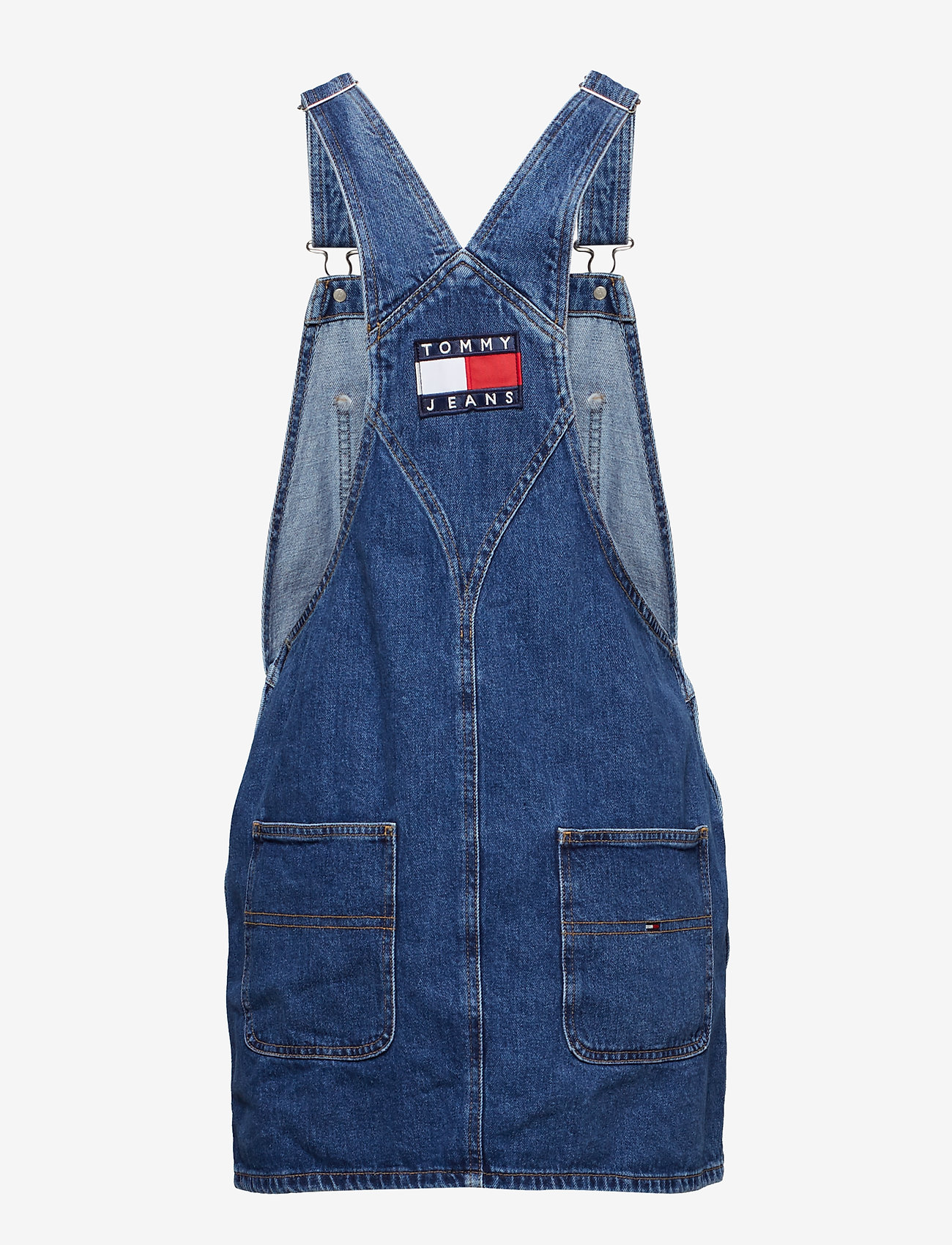 Tommy Jeans - CLASSIC DUNGAREE DRESS PRPMS - prep mid stone rigid - 1