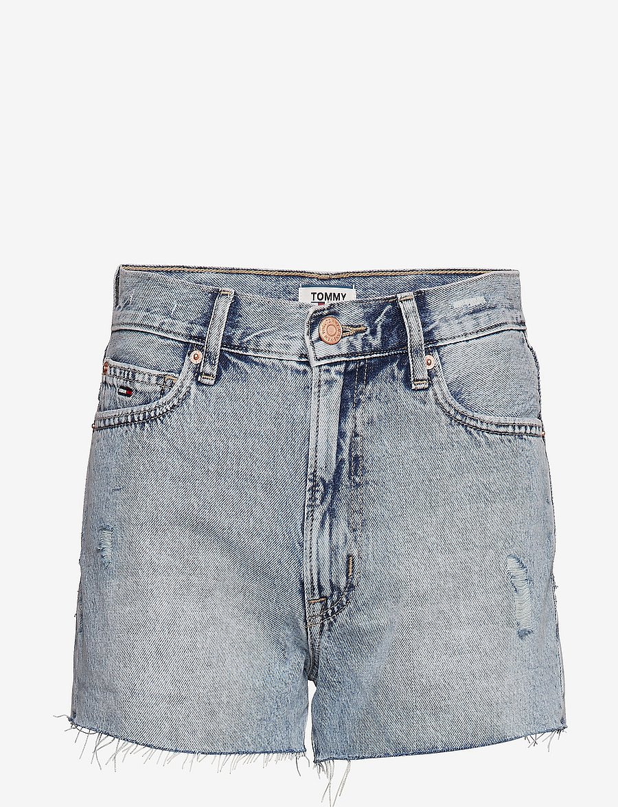 Tommy Jeans - HOT PANT DENIM SHORT - tj silver lt bl rig - 0
