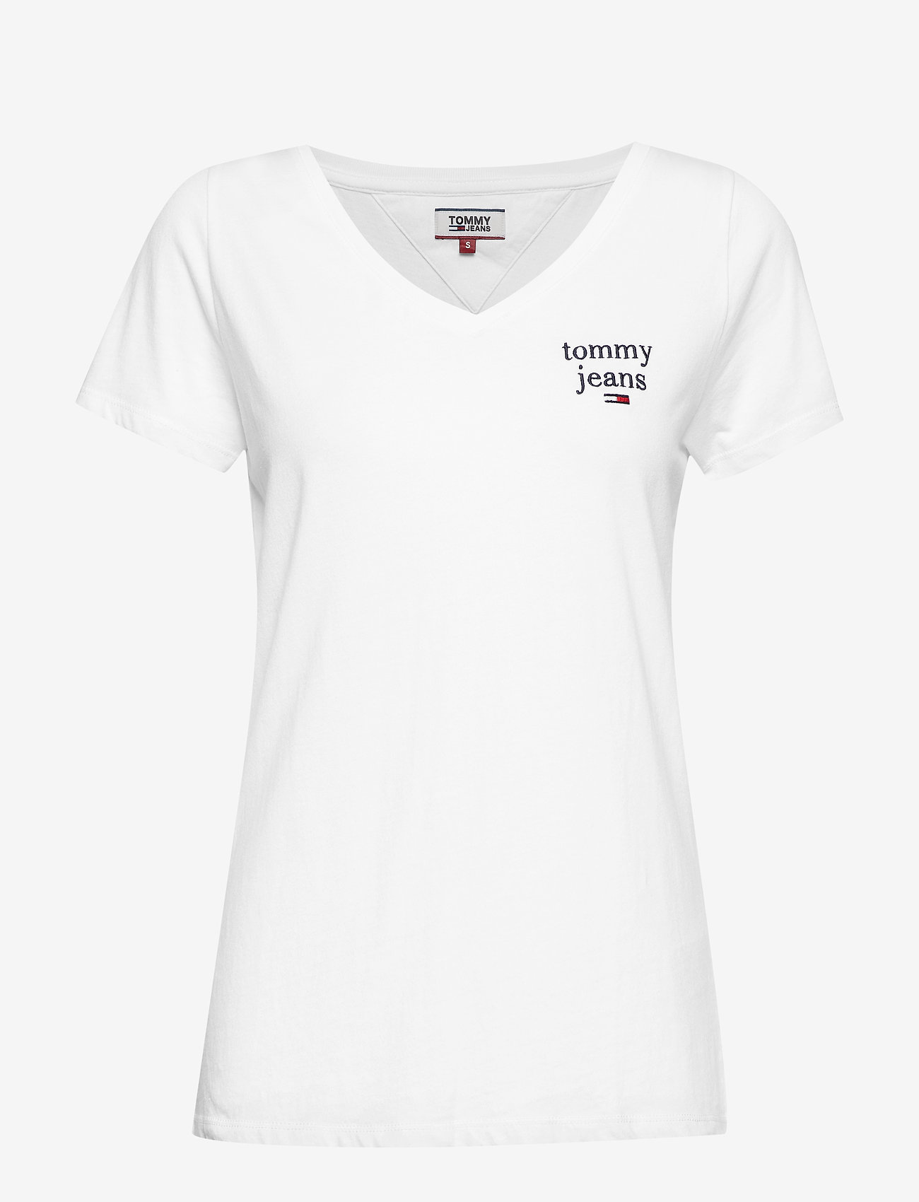Tommy Jeans - TJW ESSENTIAL V-NECK - classic white - 0