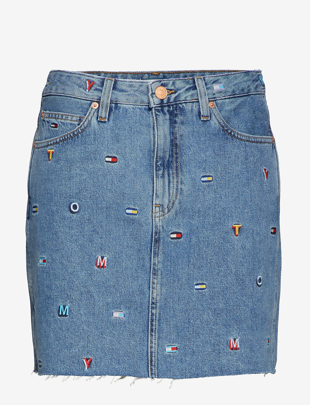 Tommy Jeans - SHORT DENIM SKIRT GR - gritter light bl rig - 0