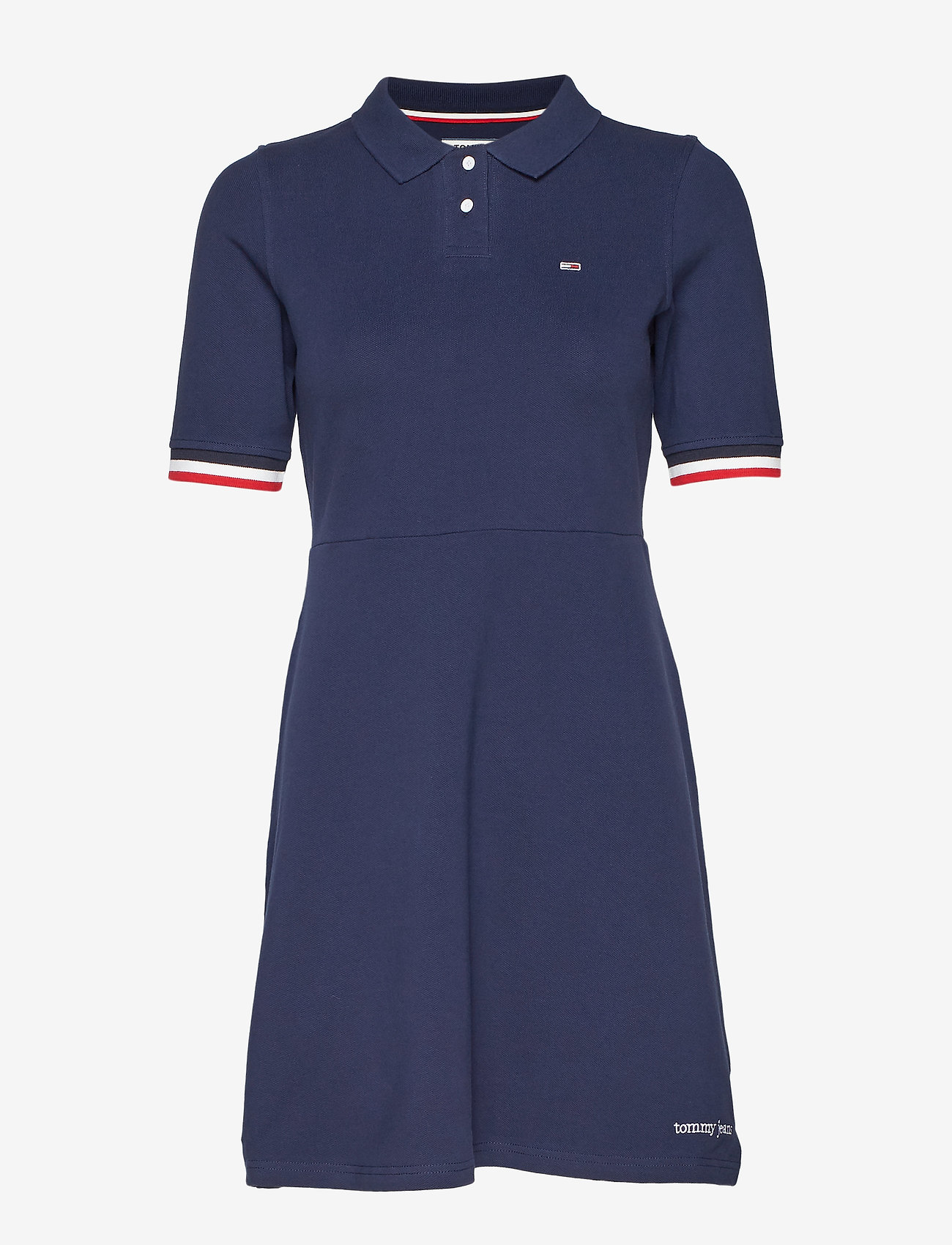 Tommy Jeans - TJW FLARE POLO DRESS - black iris - 0