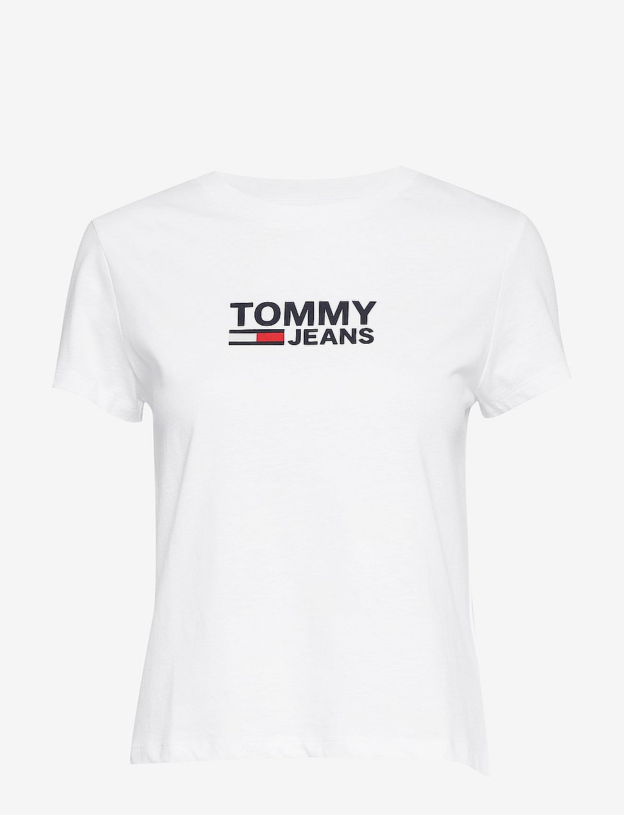 Tommy Jeans - TJW CORP LOGO TEE - classic white - 0