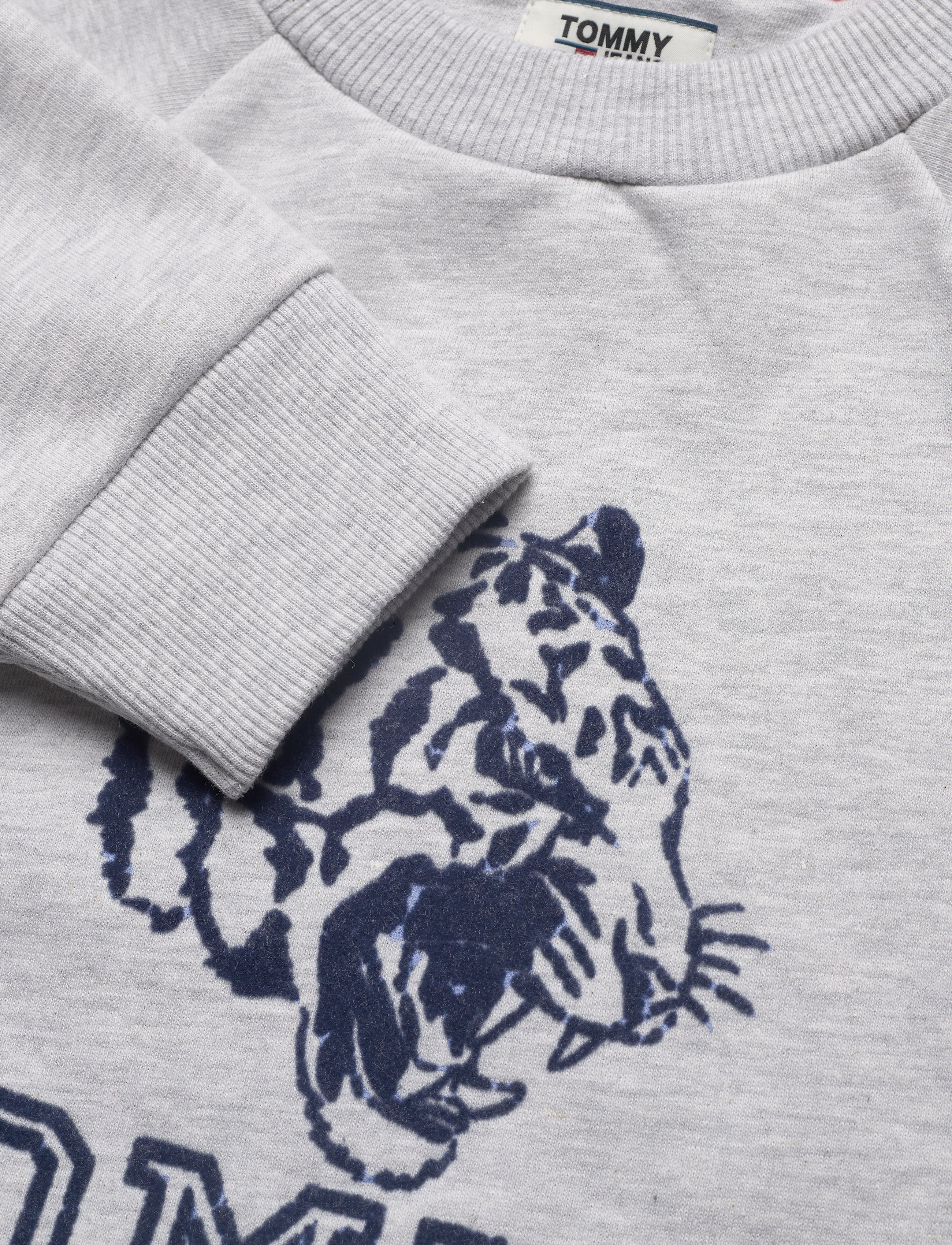 Tommy Jeans - TJW LOGO RAGLAN SWEA - pale grey htr - 2