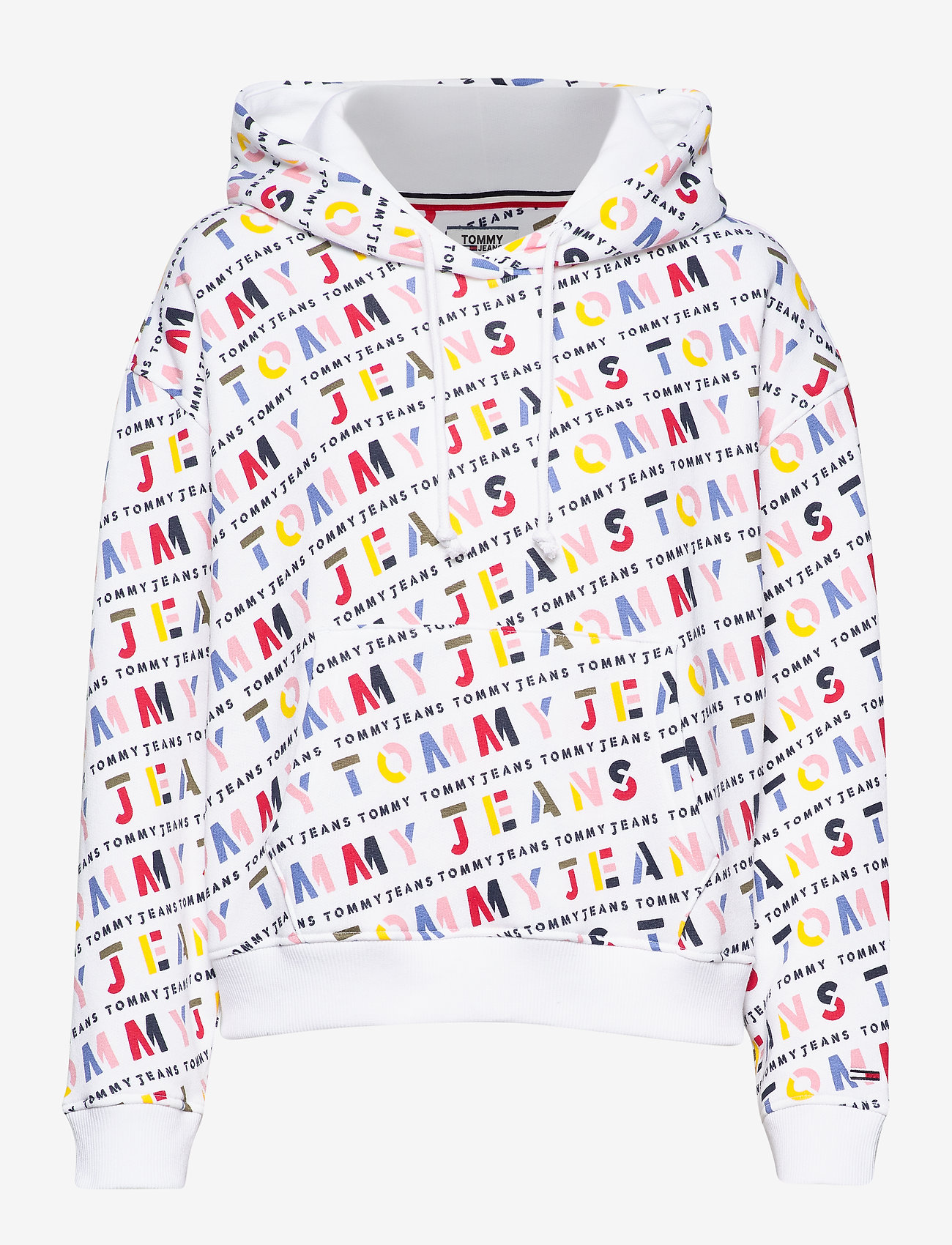 Tommy Jeans - TJW AOP HOODIE - classic white / stencil aop - 0