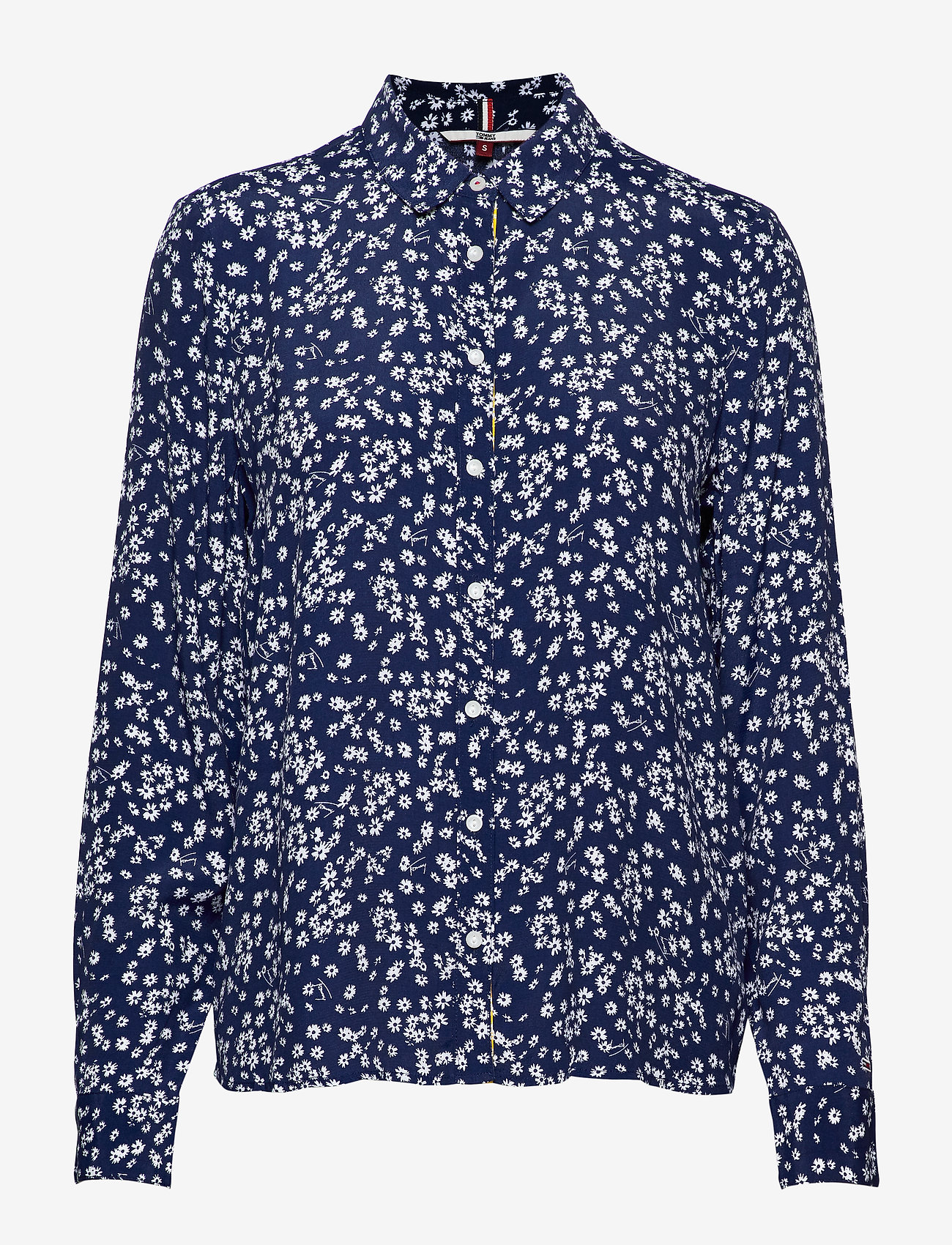 Tommy Jeans - TJW FLORAL LONGSLEEVE BLOUSE - scattered floral / blue depths - 0