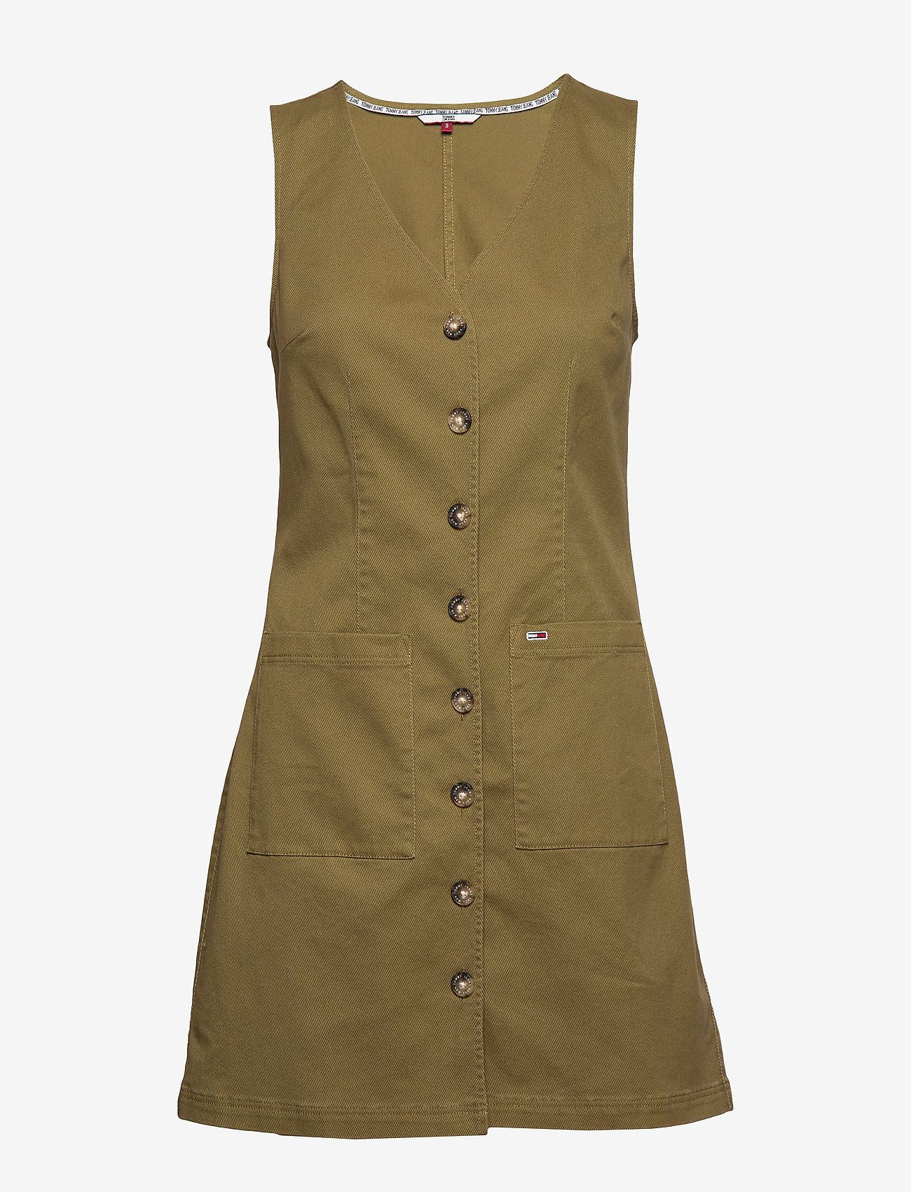 Tommy Jeans - TJW DUNGAREE DRESS - martini olive - 0