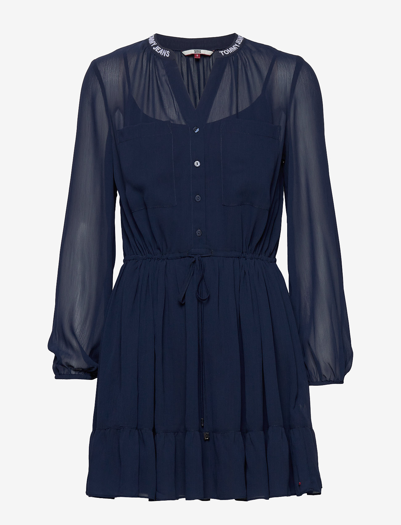 Tommy Jeans - TJW TIERED A-LINE DR - twilight navy - 0