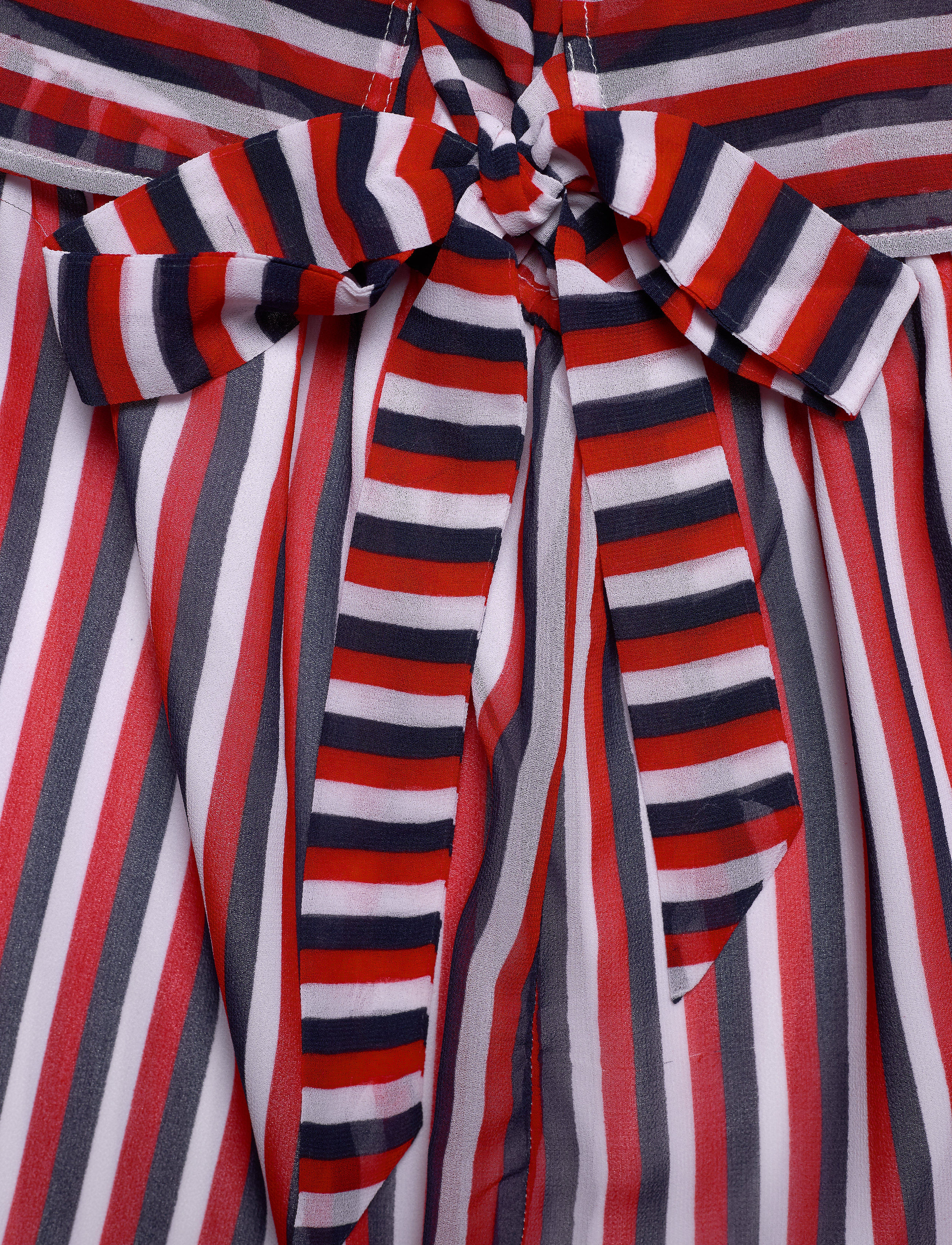 Tommy Jeans - TJW TIE WAIST STRIPE DRESS - deep crimson / twilight navy m - 4