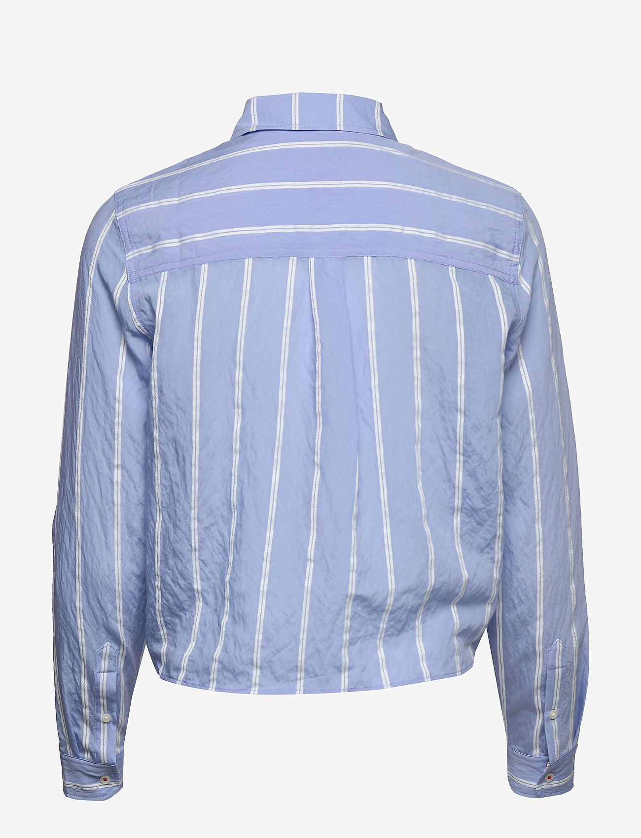 Tommy Jeans - TJW FRONT KNOT SHIRT - white / moderate blue - 1
