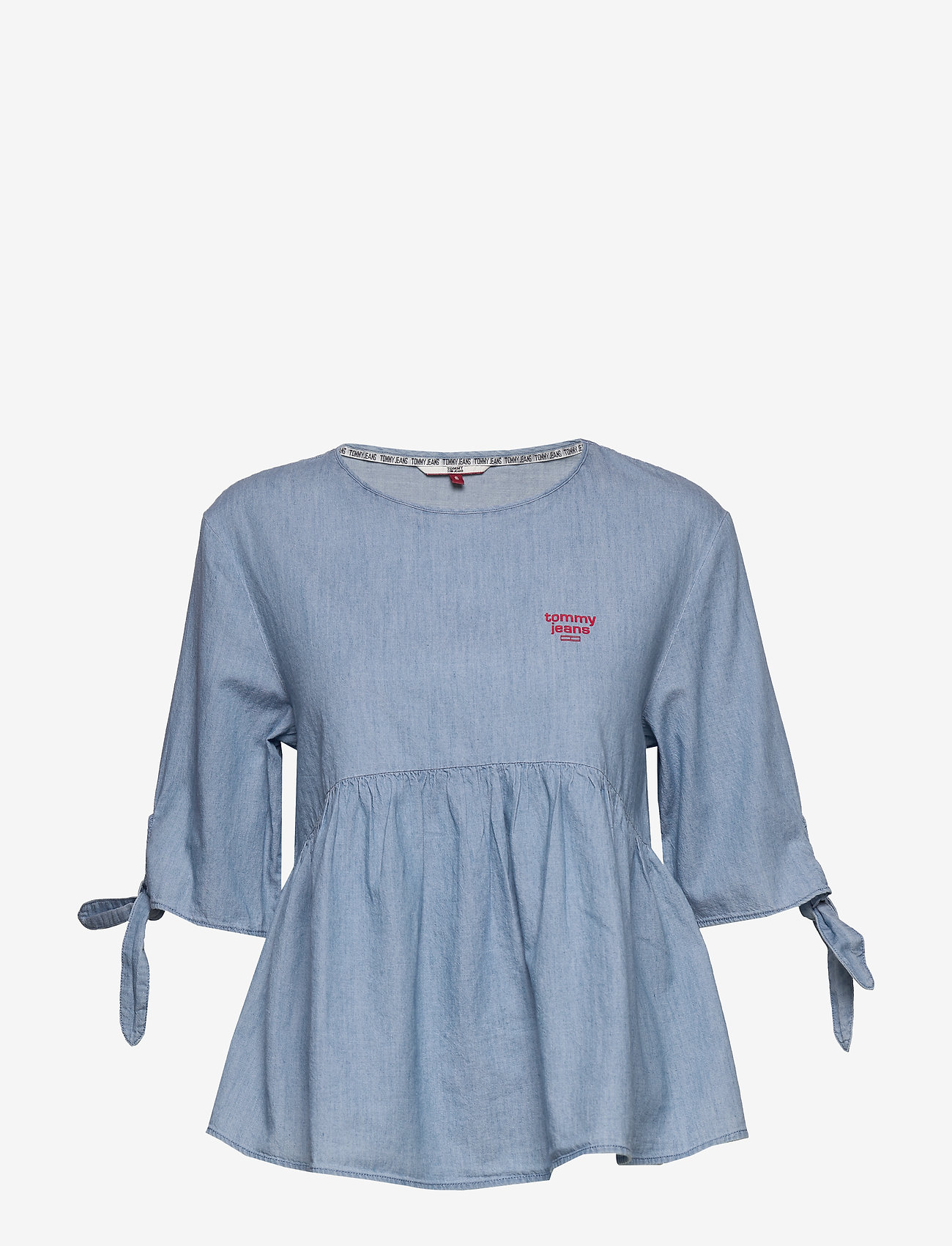Tommy Jeans - TJW SLEEVE BOW CHAMB - light indigo - 0