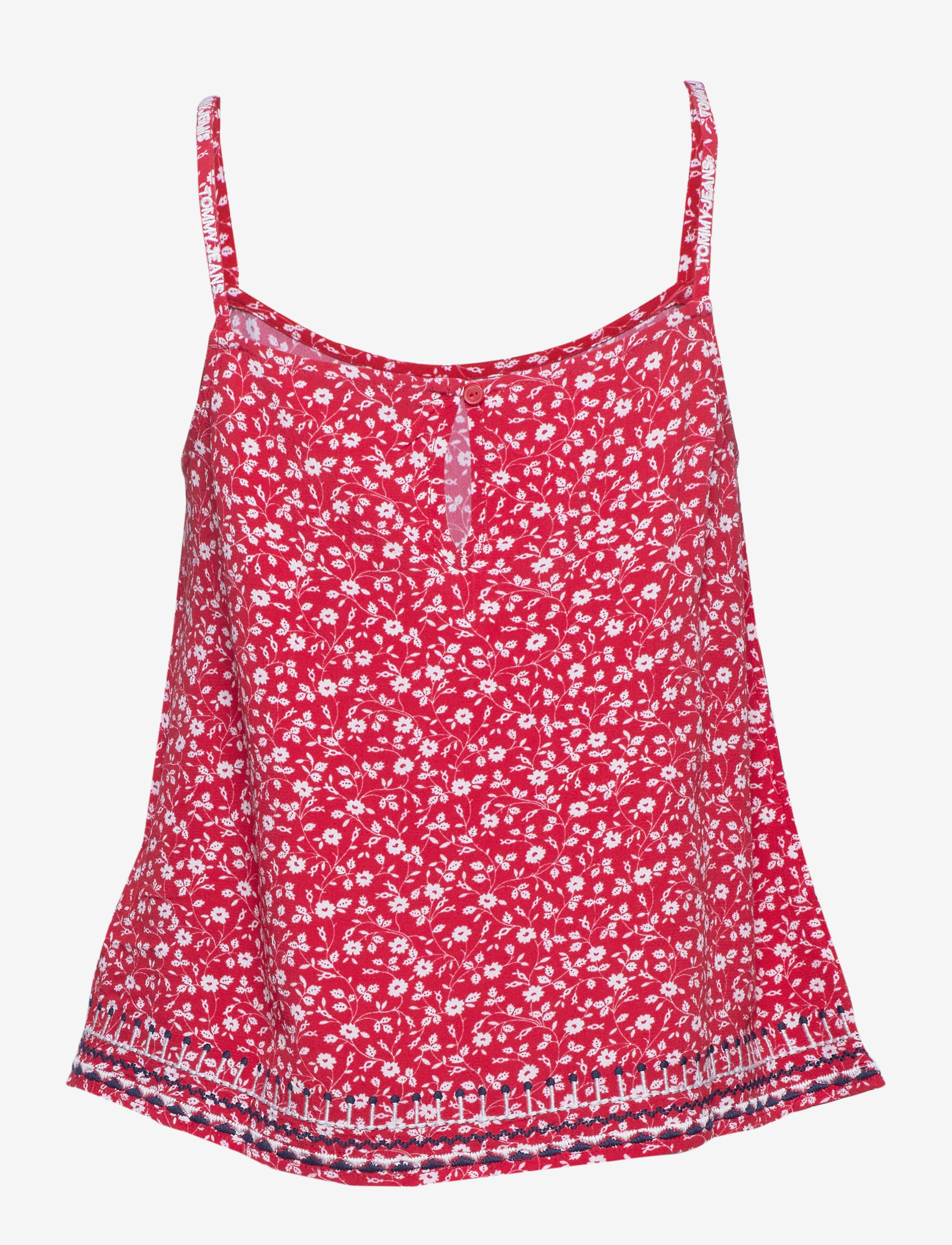 Tommy Jeans - TJW EMBROIDERY STRAP - floral print / deep crimson - 1