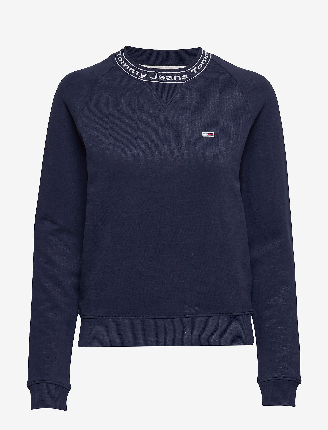 Tommy Jeans - TJW BRANDED NECK SWEATSHIRT - twilight navy - 0