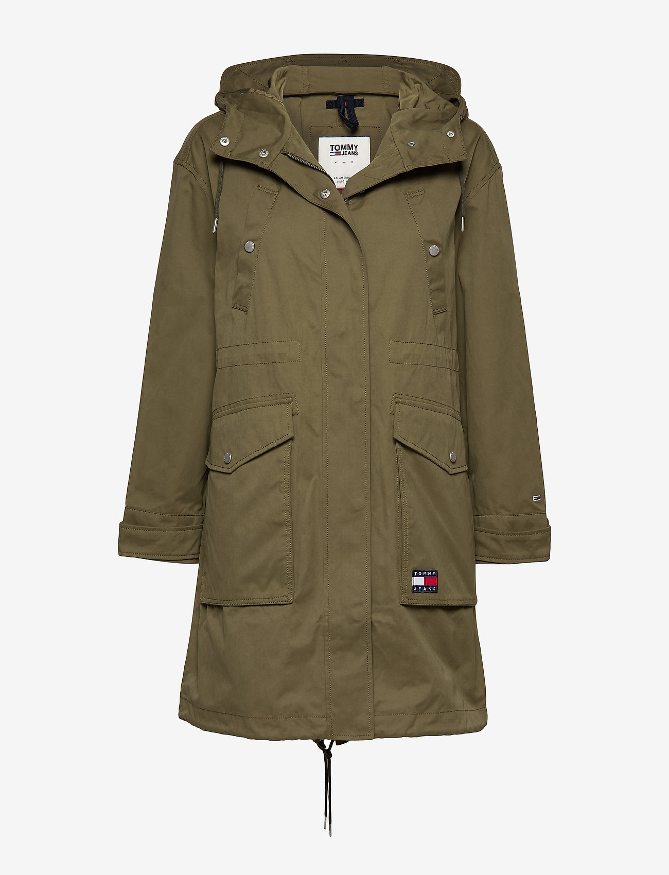 Tommy Jeans - TJW LOGO HOOD PARKA - olive tree - 0