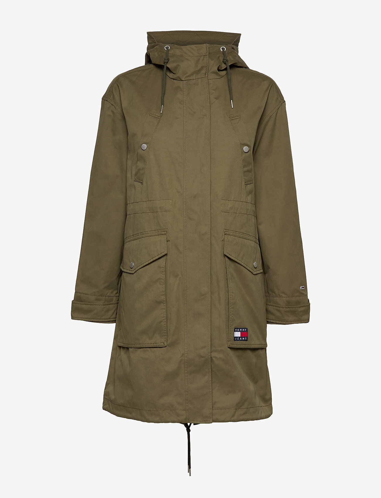 Tommy Jeans - TJW LOGO HOOD PARKA - olive tree - 1