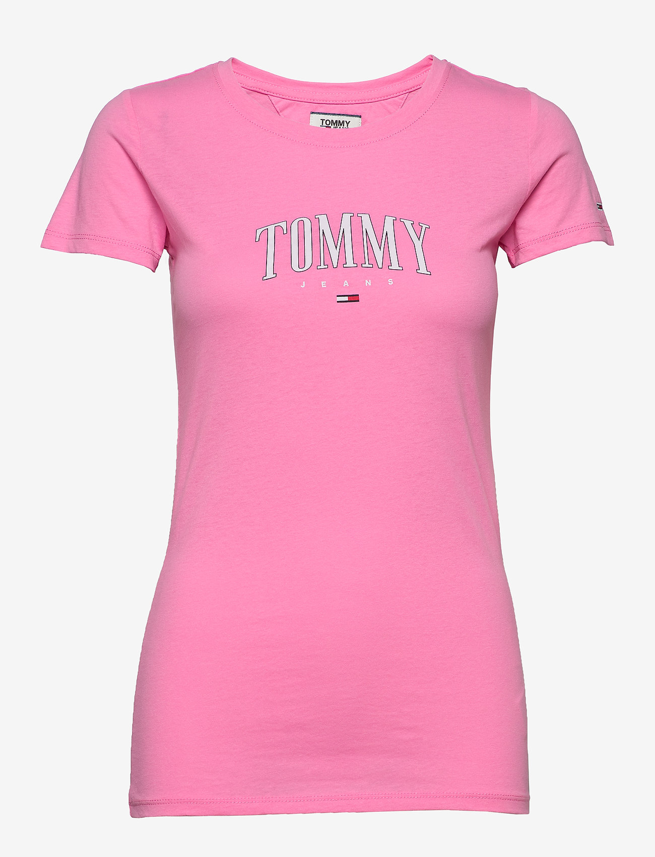 Tommy Jeans - TJW TOMMY SCRIPT TEE - pink daisy - 0