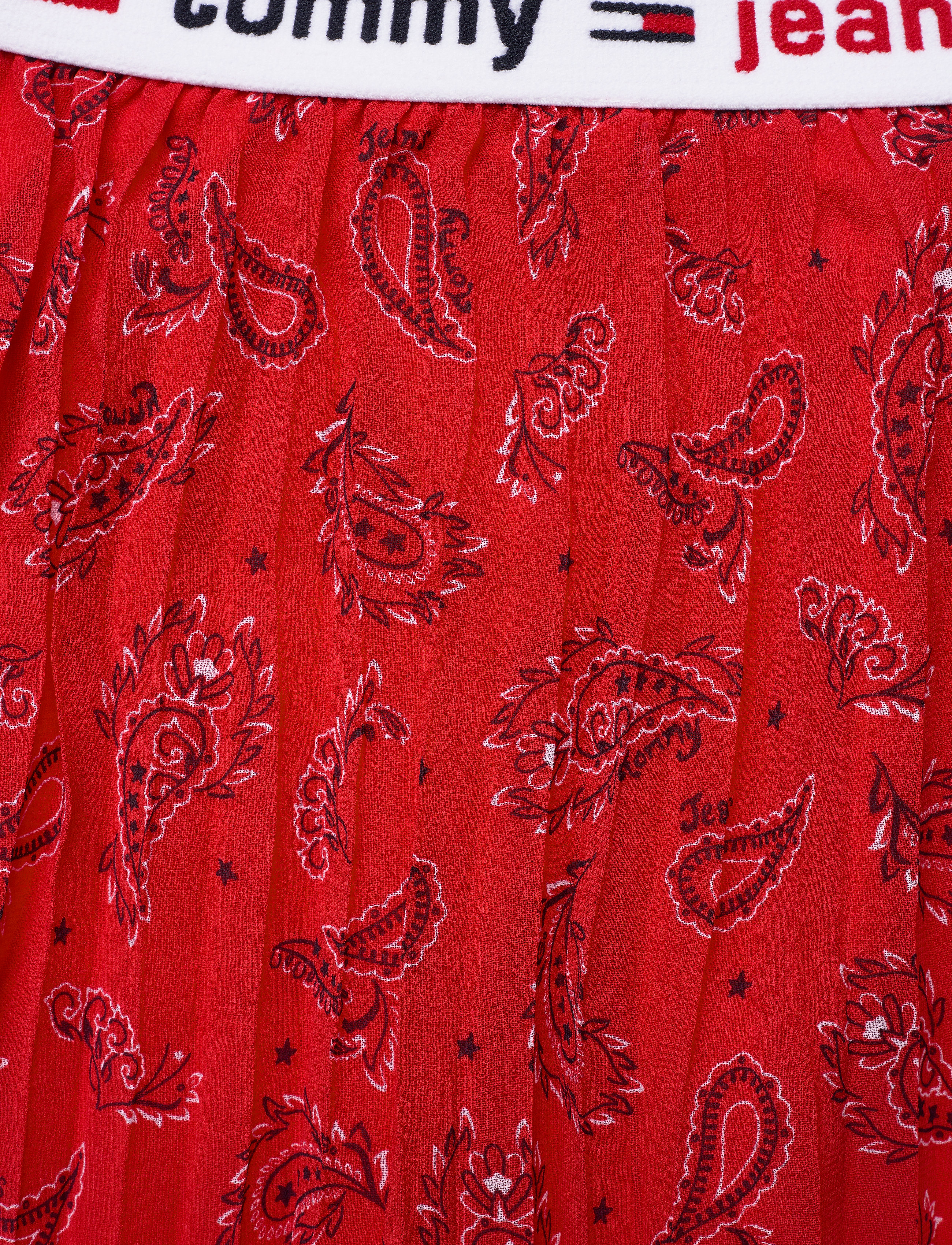 Tommy Jeans - TJW PLEATED MIDI SKIRT - paisley print / deep crimson - 2