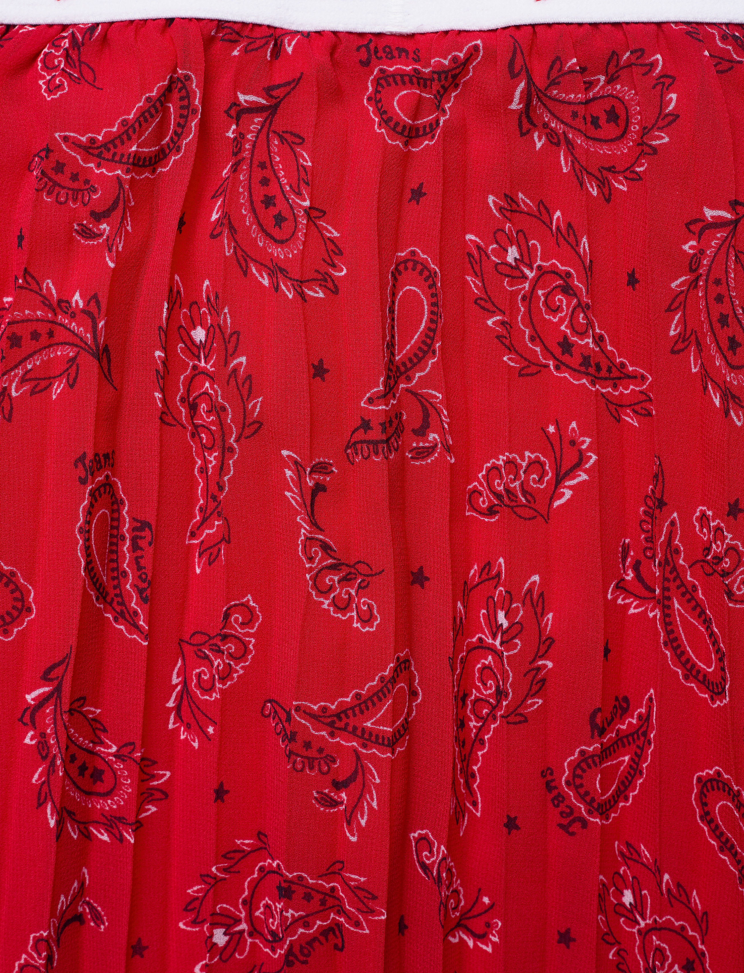Tommy Jeans - TJW PLEATED MIDI SKIRT - paisley print / deep crimson - 3