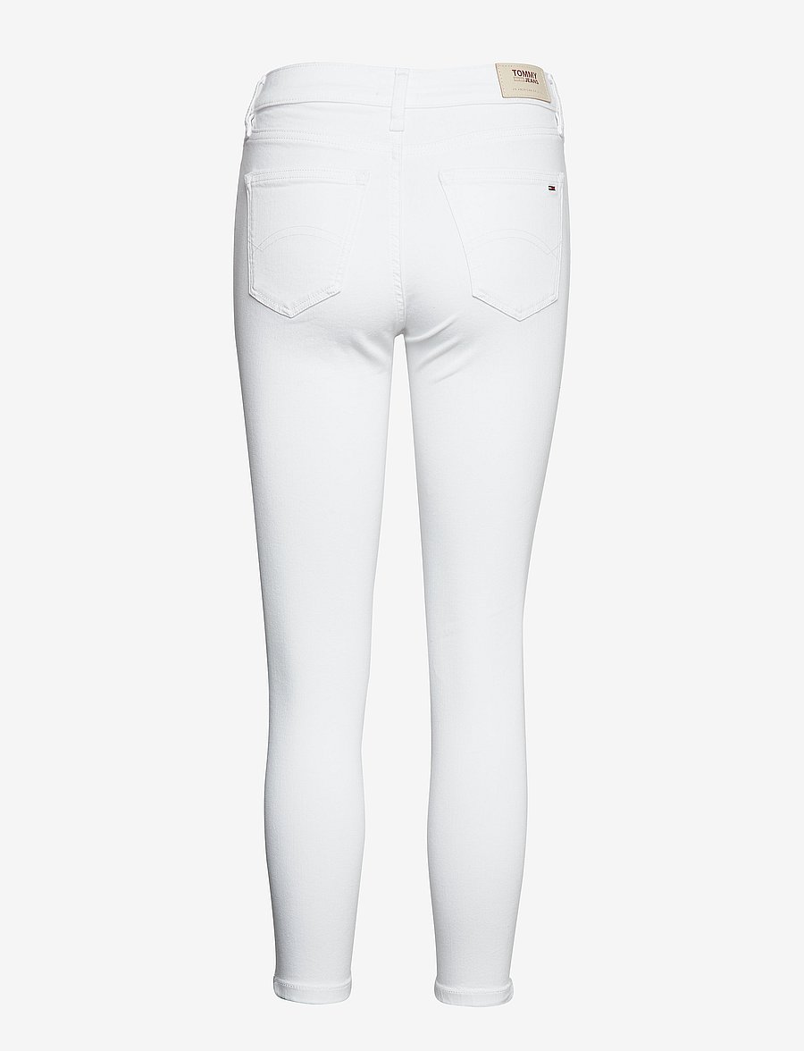 Tommy Jeans - NORA MR SKINNY ANKLE ZIP CNW - candle white str - 1
