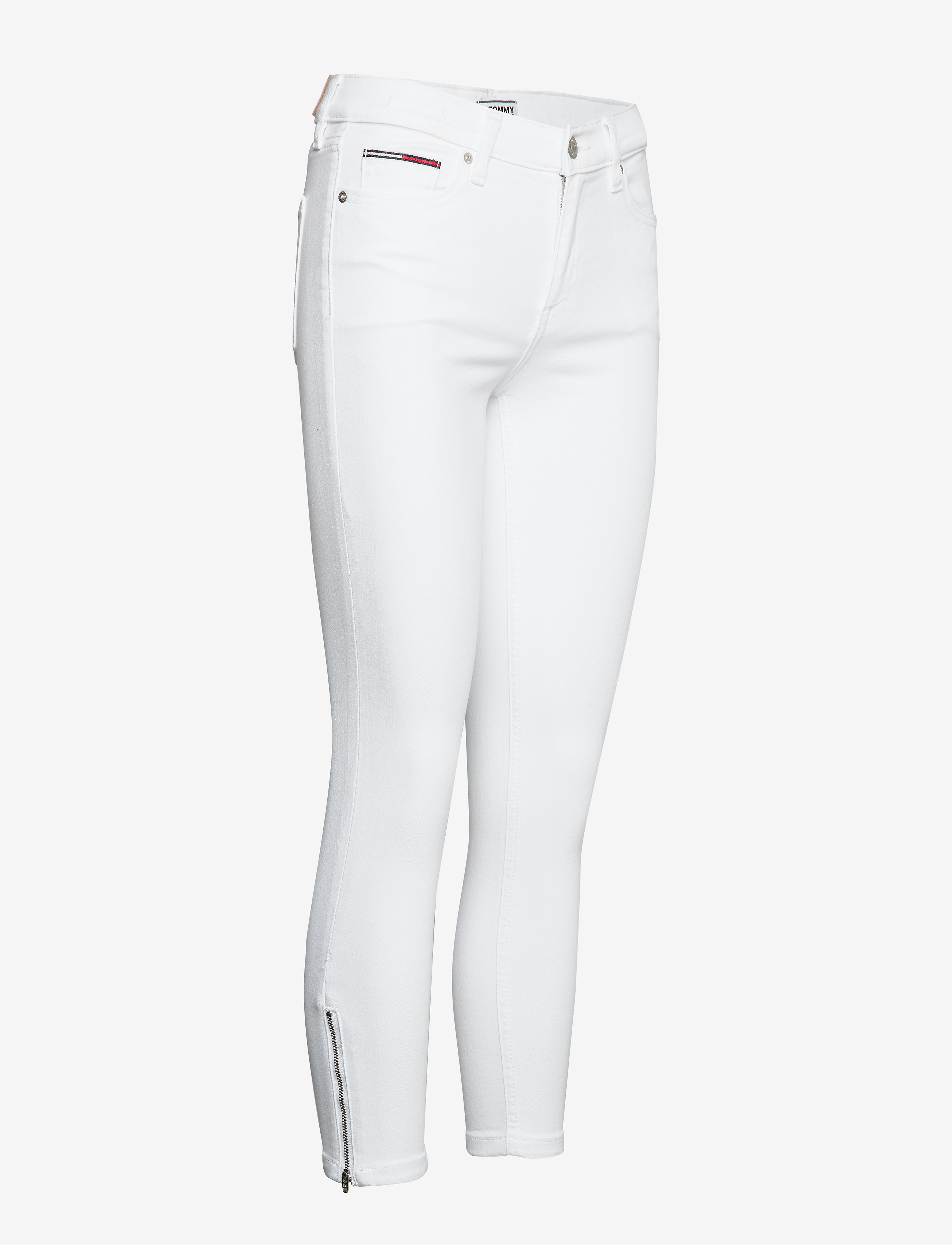 Tommy Jeans - NORA MR SKINNY ANKLE ZIP CNW - candle white str - 2