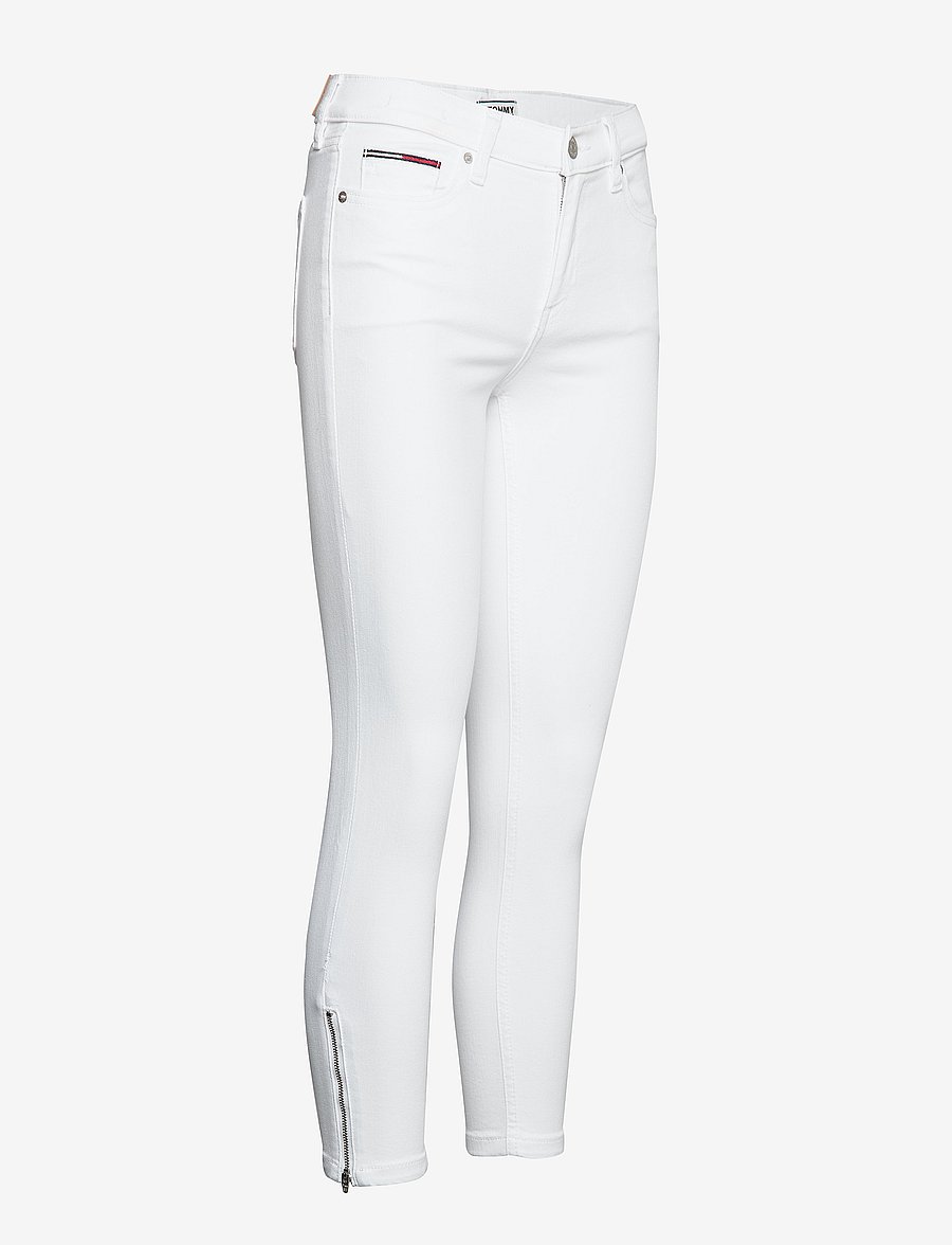 Tommy Jeans - NORA MR SKINNY ANKLE ZIP CNW - candle white str - 2