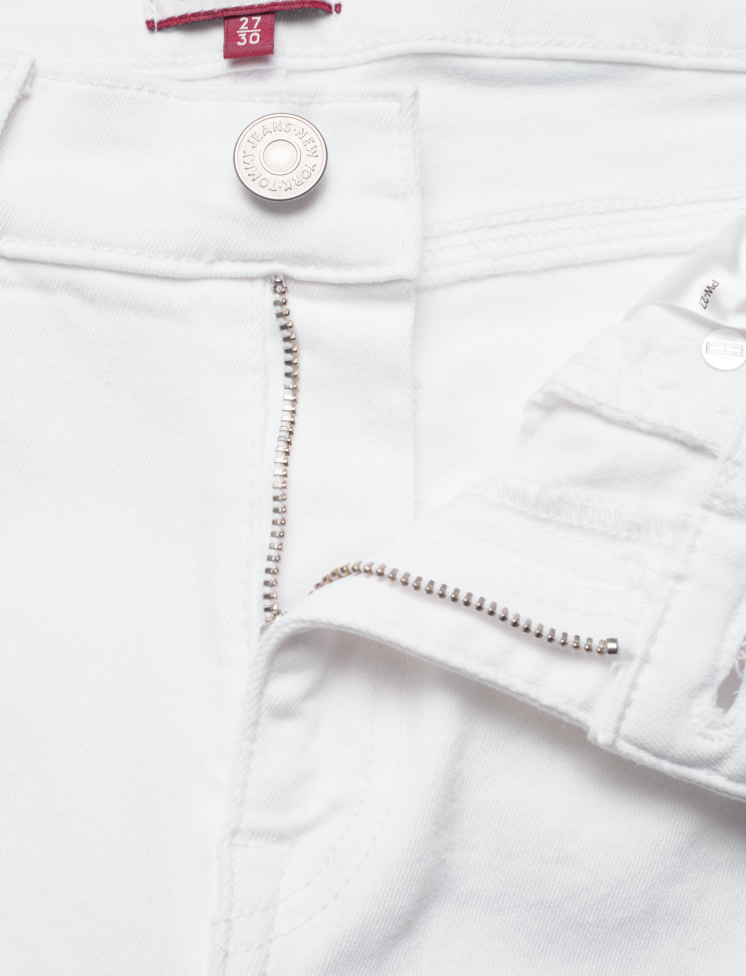 Tommy Jeans - NORA MR SKINNY ANKLE ZIP CNW - candle white str - 4