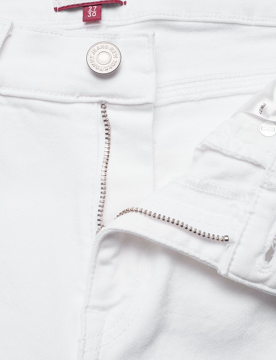 Tommy Jeans - NORA MR SKINNY ANKLE ZIP CNW - candle white str - 4
