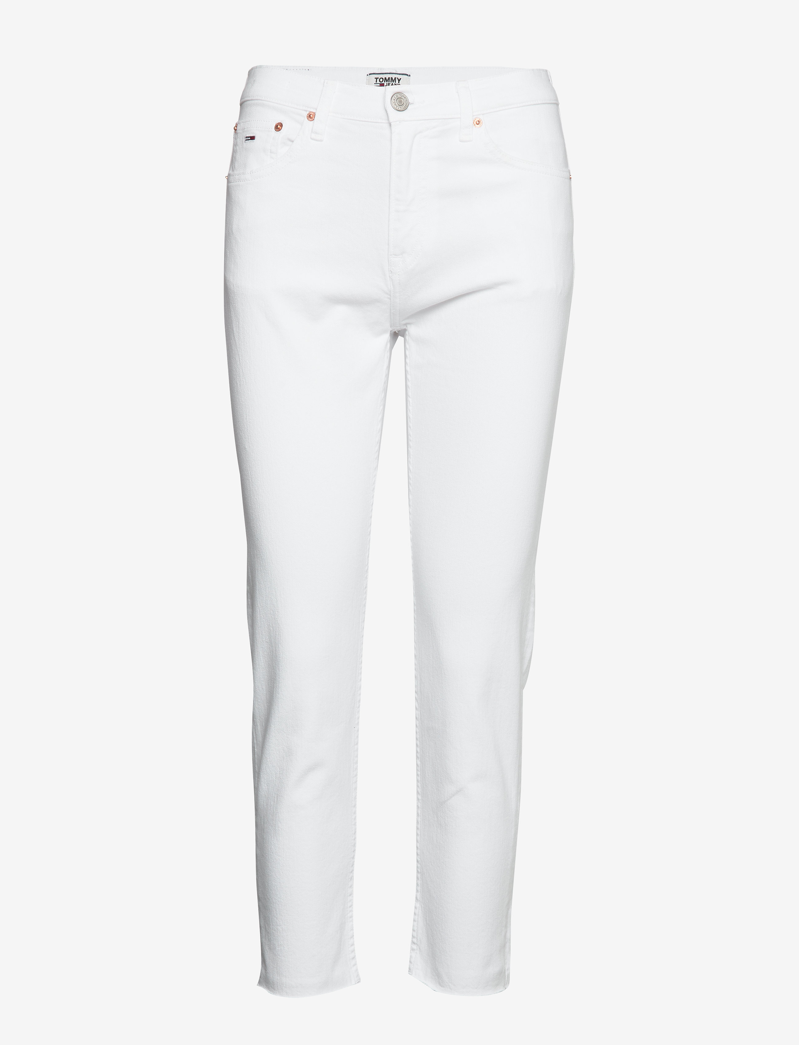Tommy Jeans - IZZY HR SLIM ANKLE MRWH - mars white com - 0