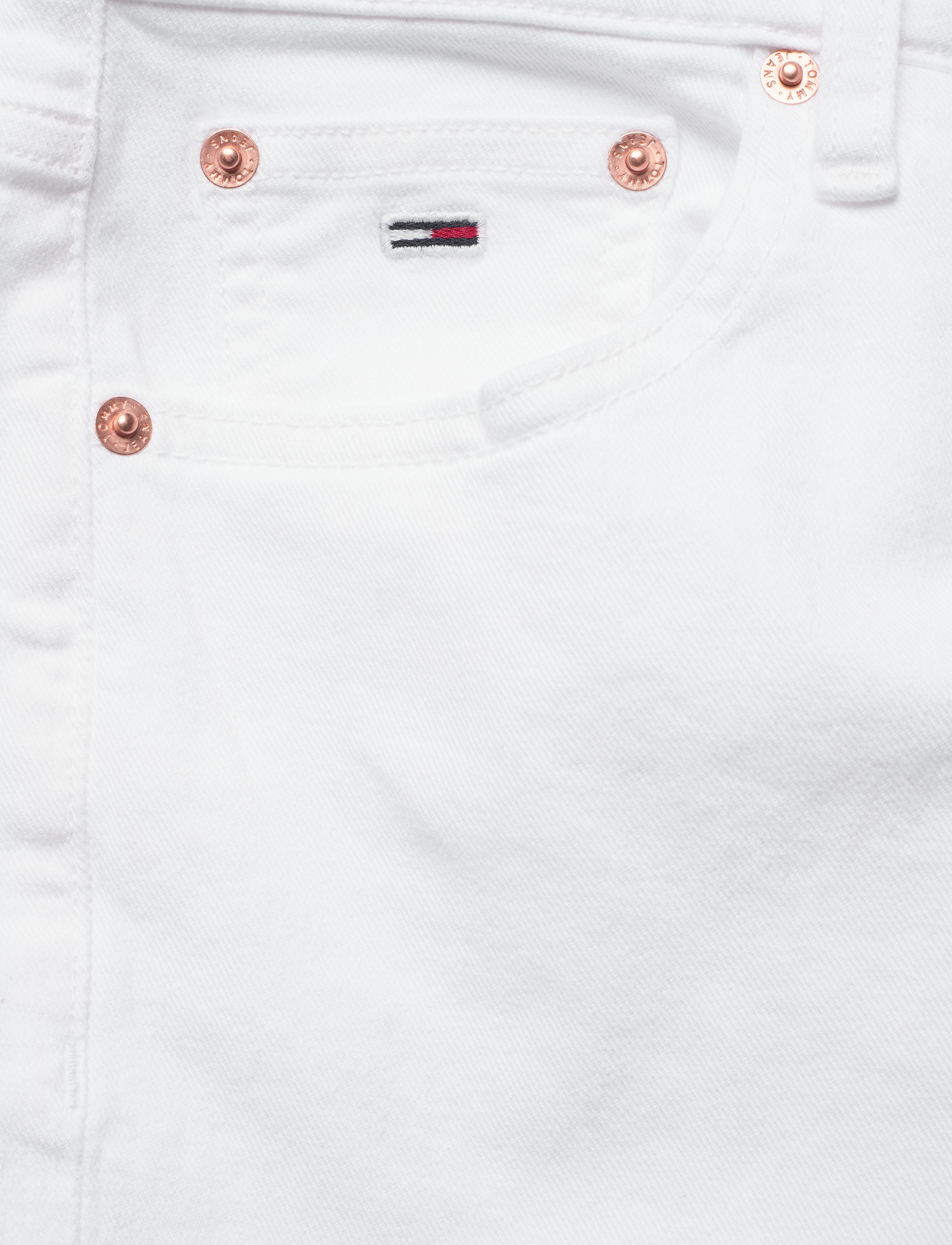 Tommy Jeans - IZZY HR SLIM ANKLE MRWH - mars white com - 2