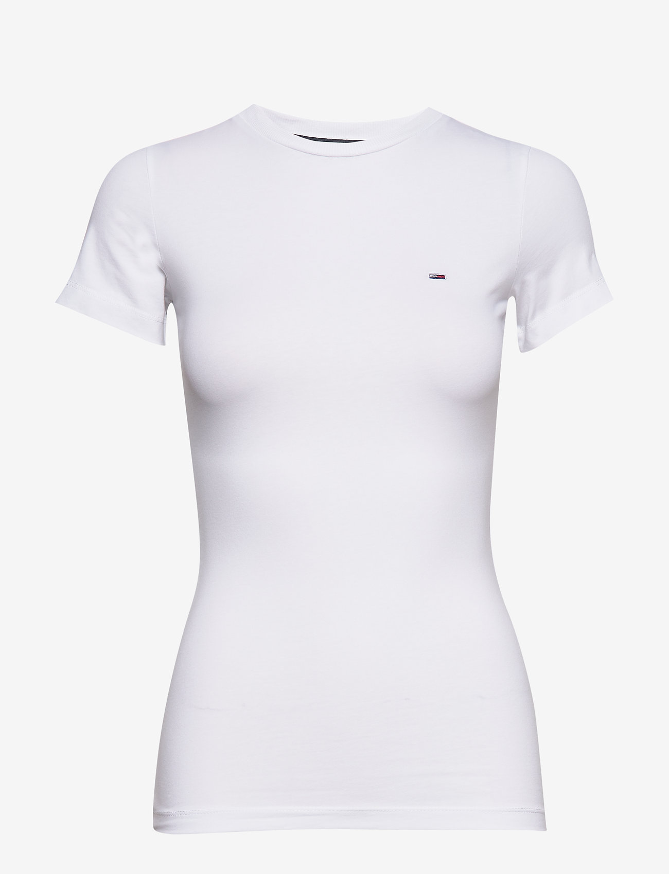 Tommy Jeans - TJW STRETCH CREW TEE - white - 0