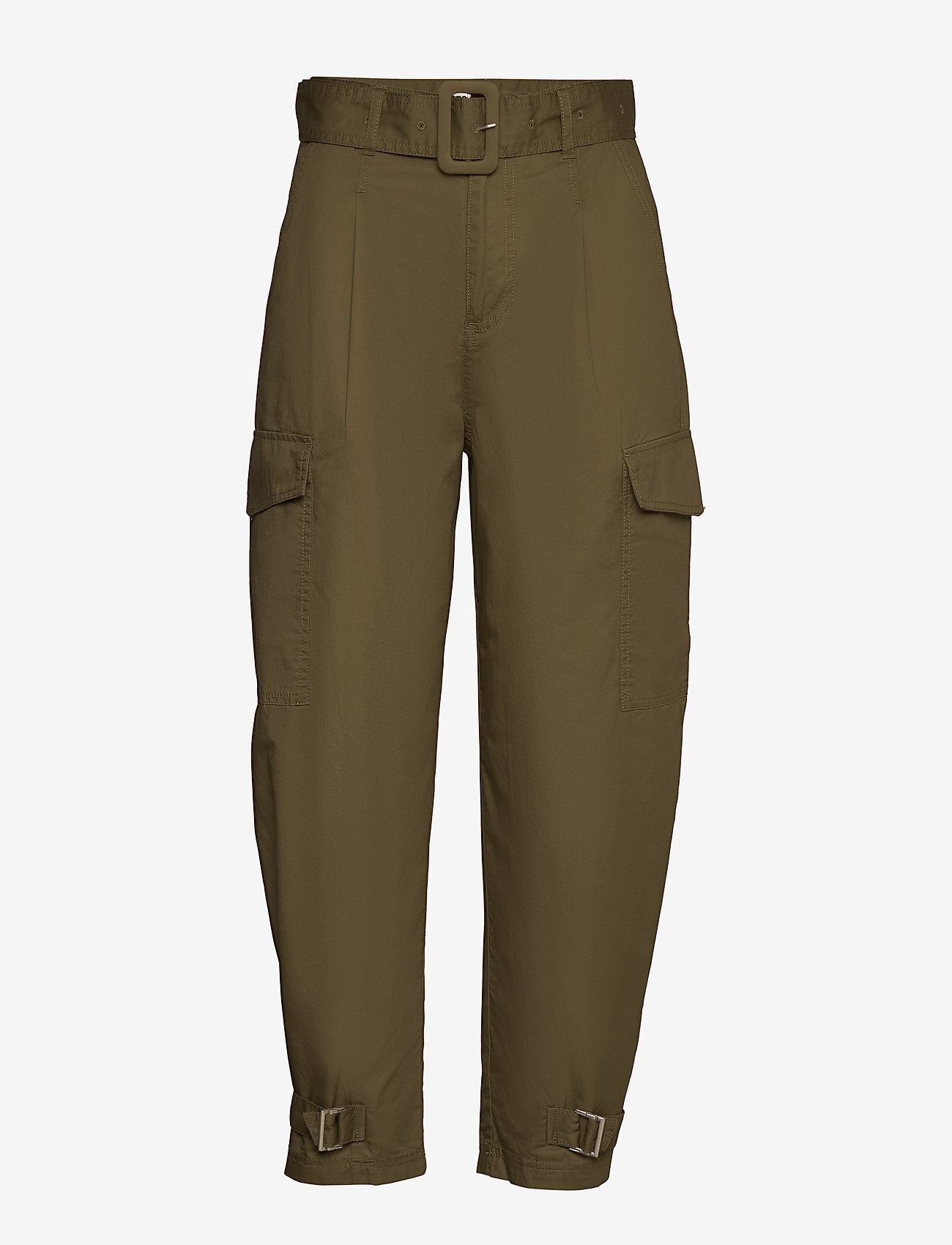 Tommy Jeans - TJW HIGH RISE BELTED PANT - olive tree - 0