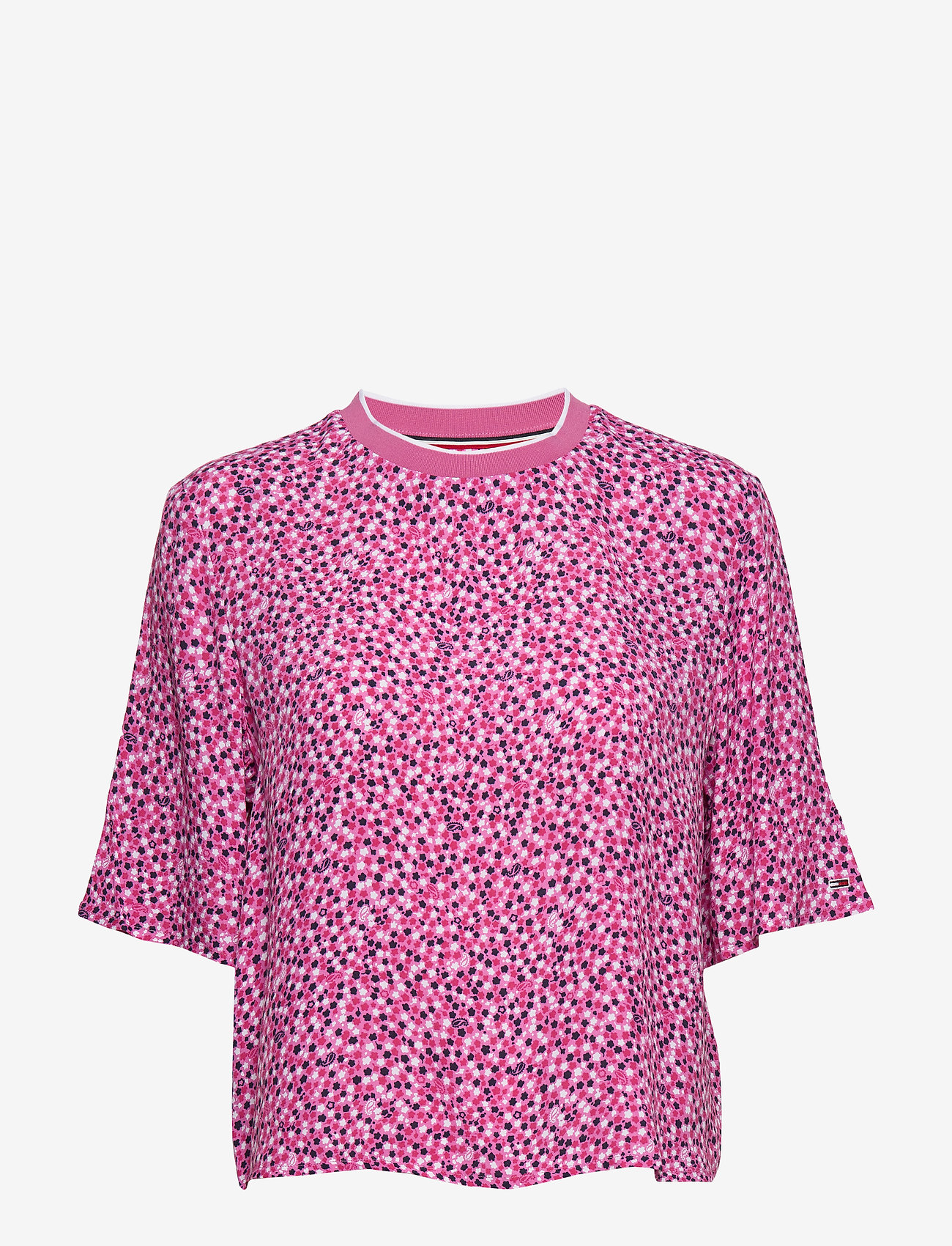 Tommy Jeans - TJW PRINTED TOP - ditsy floral print / pink daisy - 0