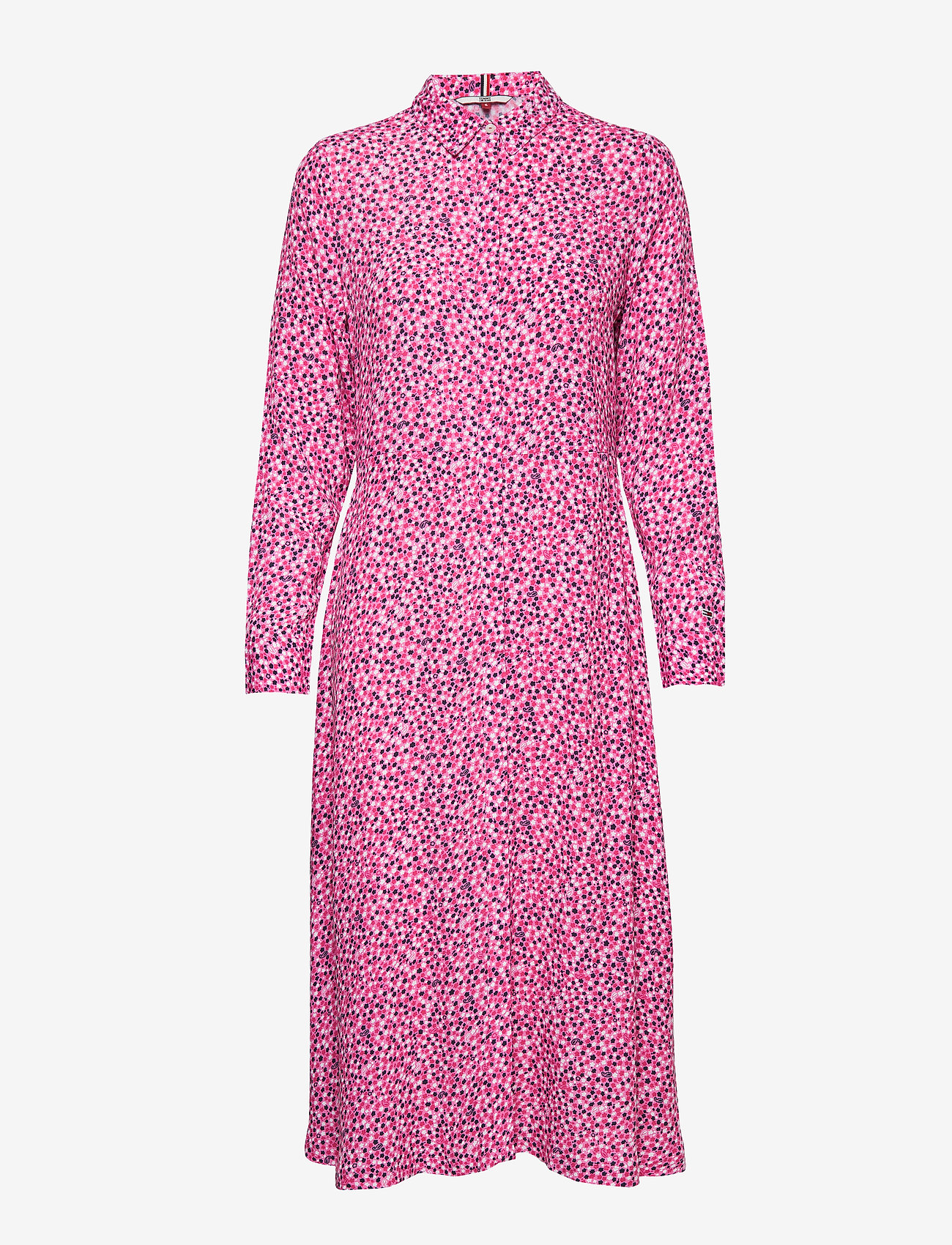 Tommy Jeans - TJW PRINTED SHIRT DRESS - ditsy floral print / pink dais - 1