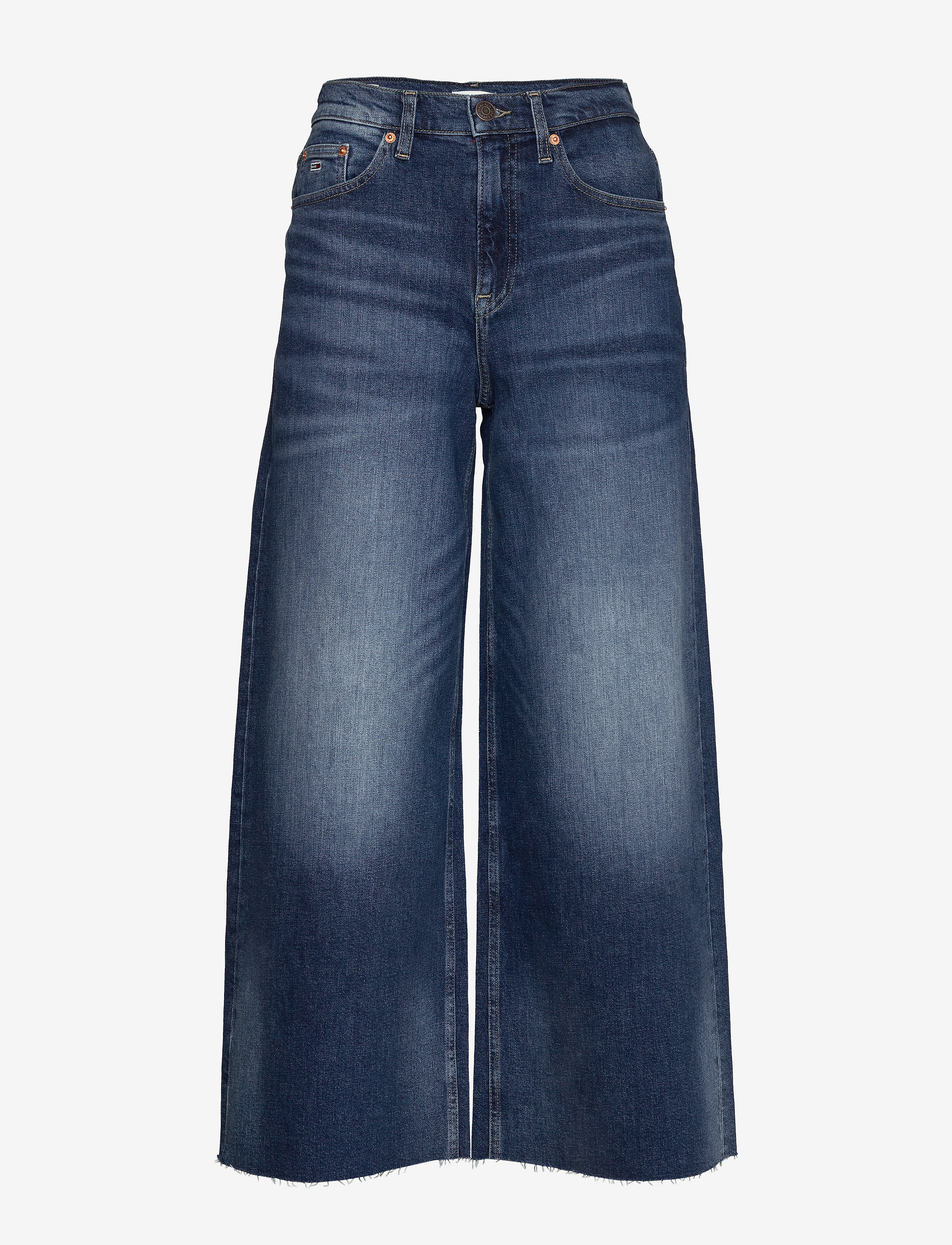 Tommy Jeans - MEG MR WIDE LEG ANKLE CNDBCF - cony dark blue comfort - 0
