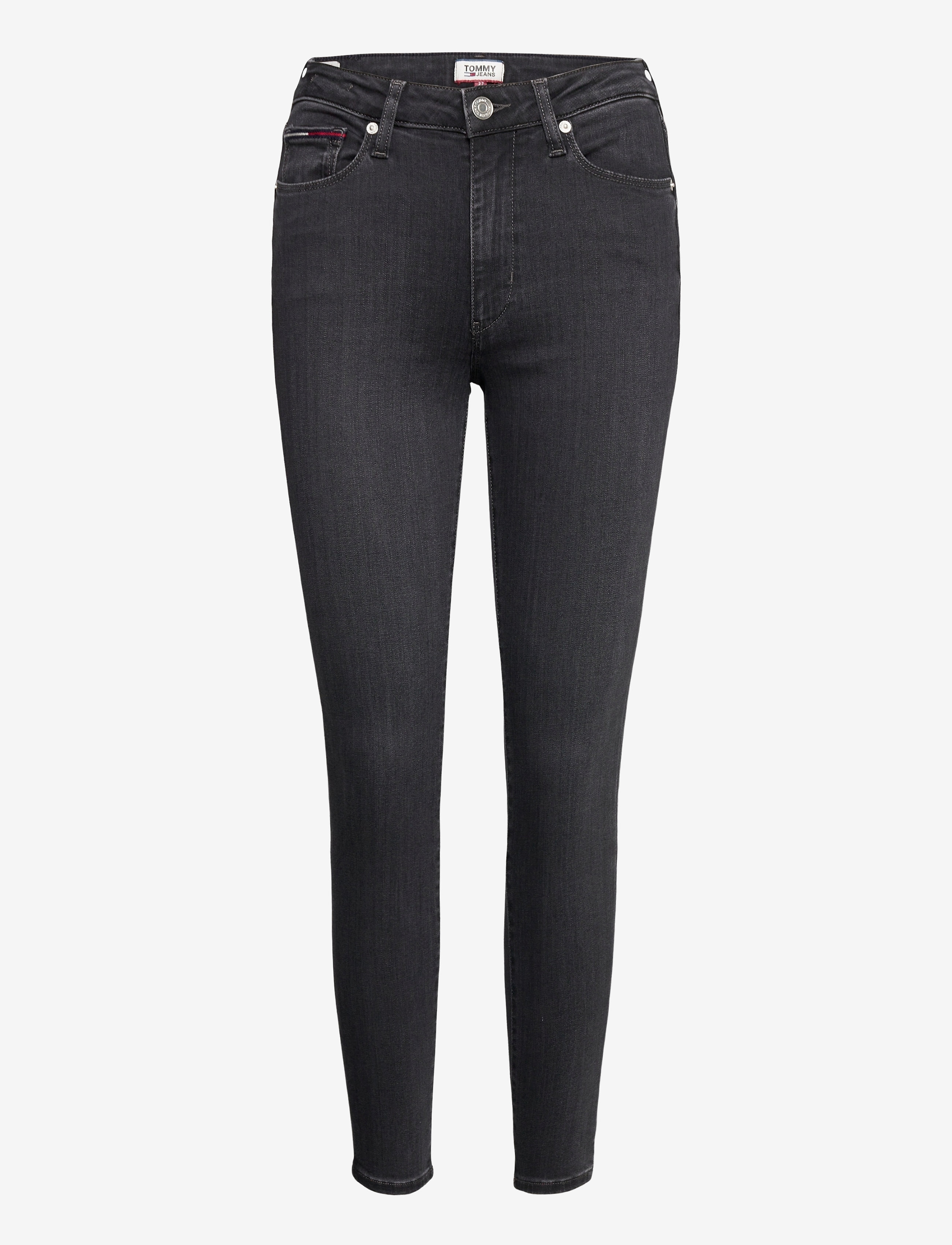 Tommy Jeans - SYLVIA HR SUPER SKNY ANKLE BRBK - bird black stretch - 0
