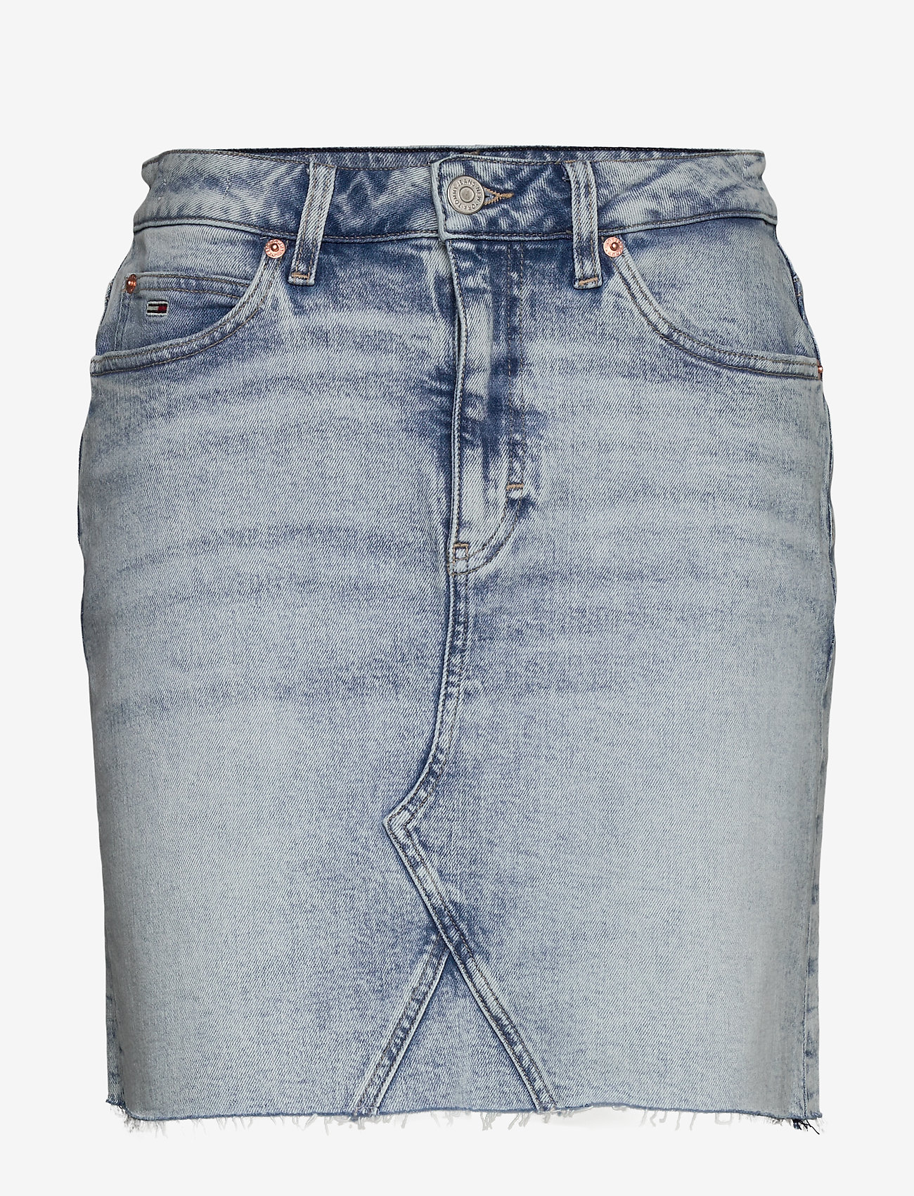 Tommy Jeans - SHORT DENIM SKIRT CNLBCF - cony light blue comfort - 0