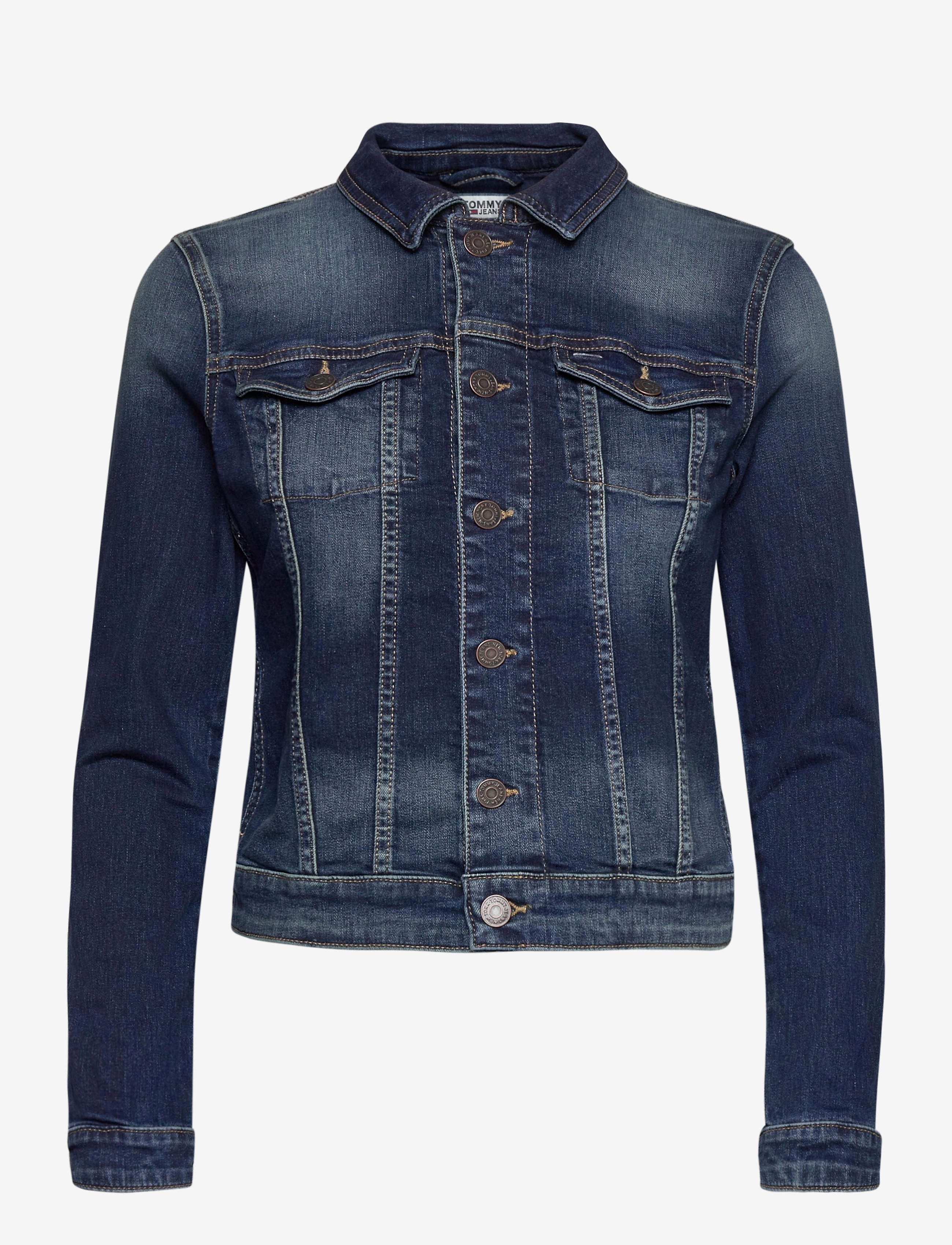 Tommy Jeans - VIVIANNE SLIM DENM TRUCKER BXDBS - box dark blue stretch - 0