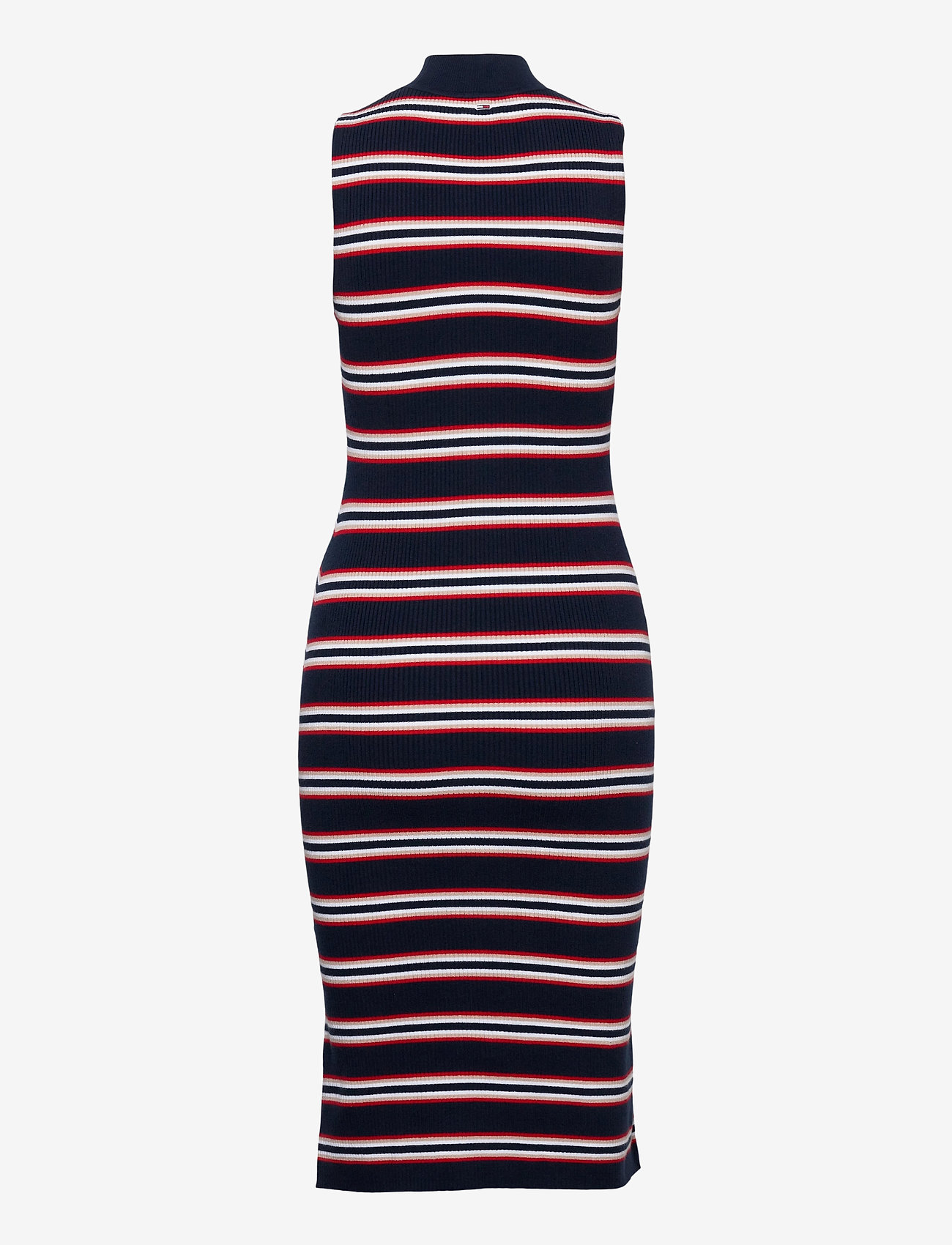 Tommy Jeans - TJW SIDE SLIT STRIPE DRESS - twilight navy / multi - 1