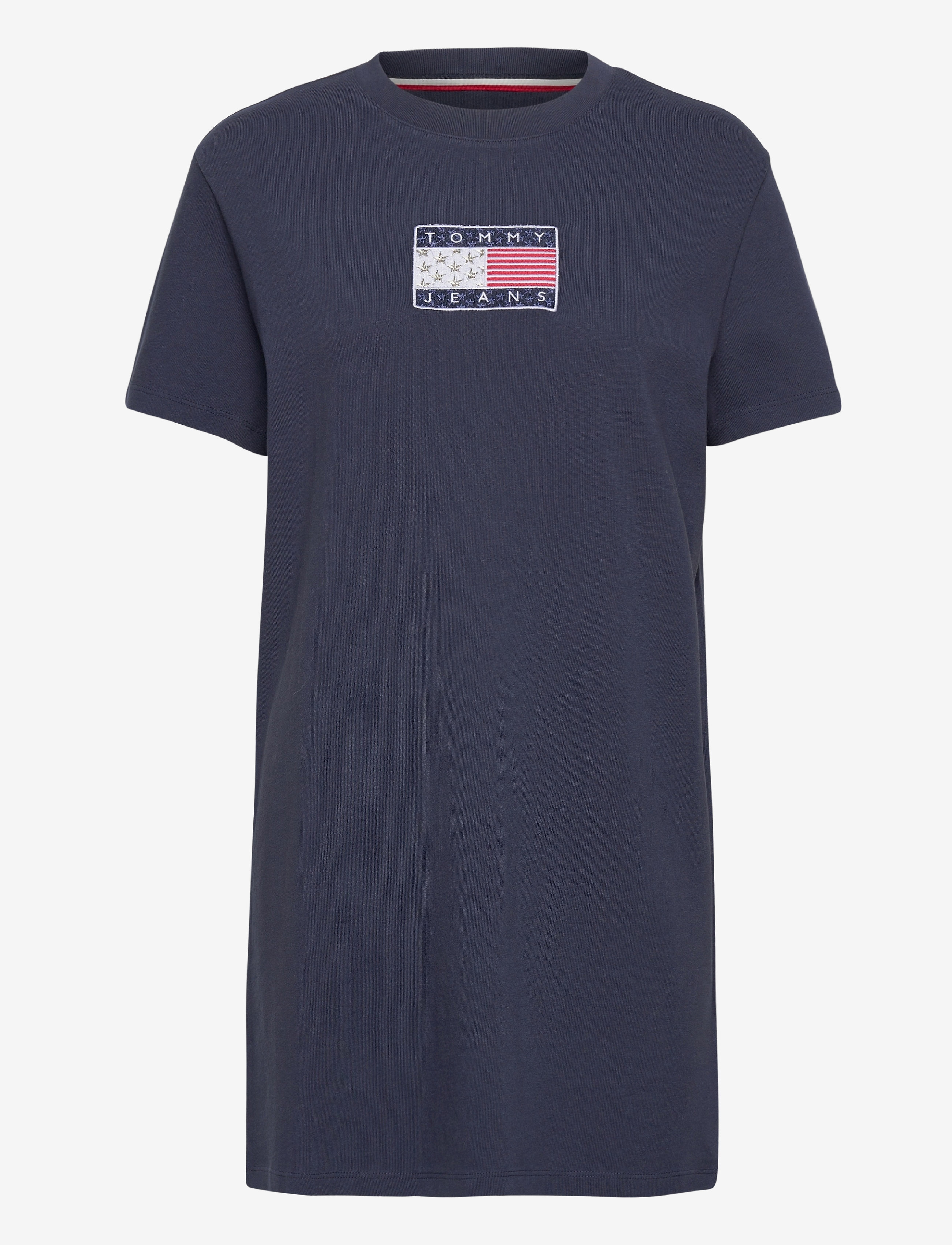 Tommy Jeans - TJW TOMMY LOGO TEE DRESS - twilight navy - 0