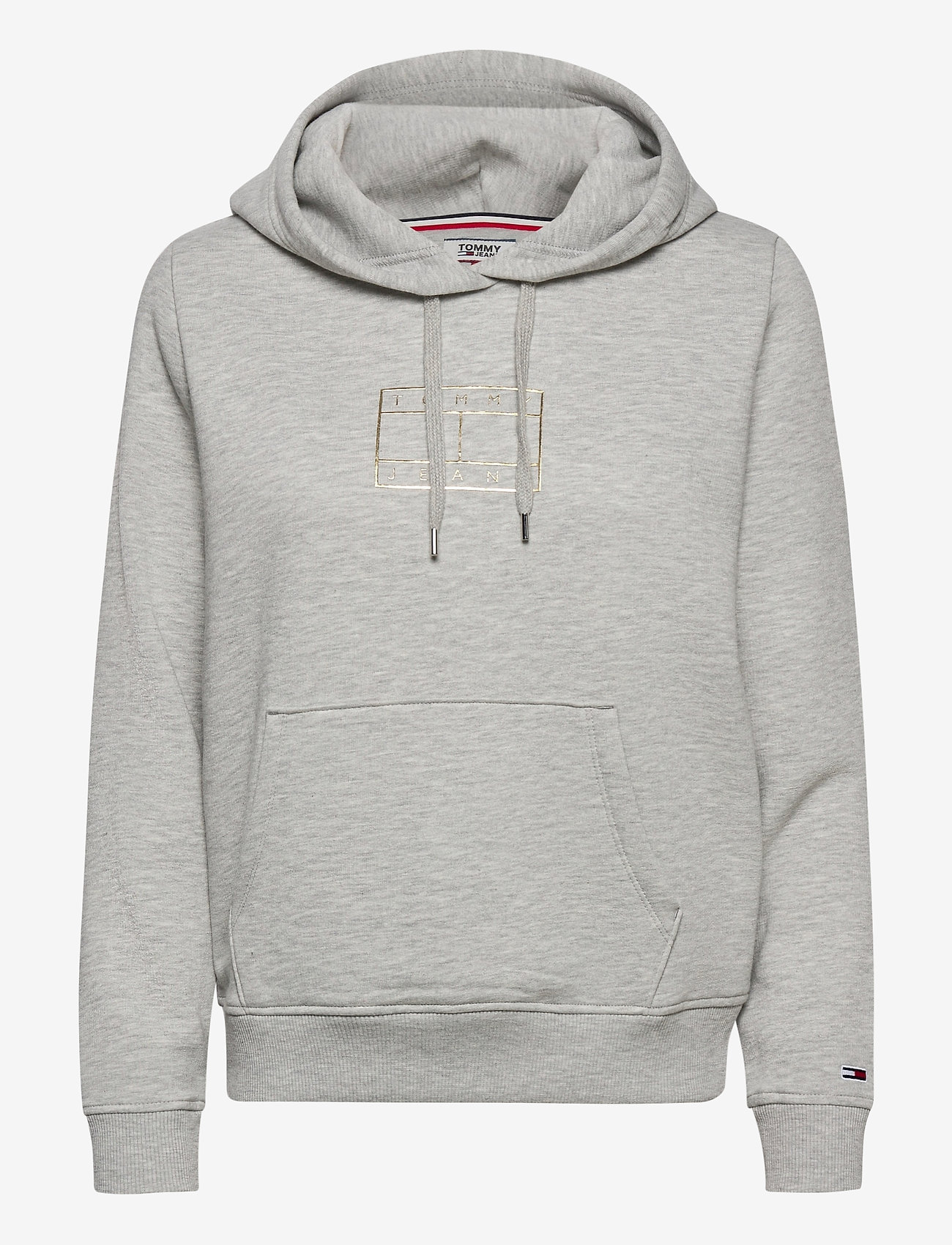 Tommy Jeans - TJW ESSENTIAL LOGO HOODIE - lt grey htr - 0