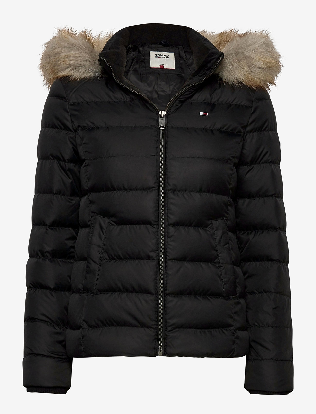 Tommy Jeans - TJW BASIC HOODED DOWN JACKET - down- & padded jackets - black - 1