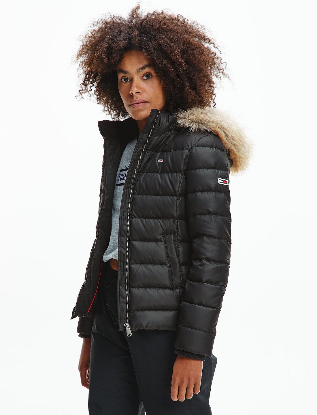 Tommy hilfiger tjw essential hooded down discount jacket