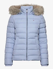 Tommy Jeans - TJW BASIC HOODED DOWN JACKET - winter jacket - chambray blue - 0