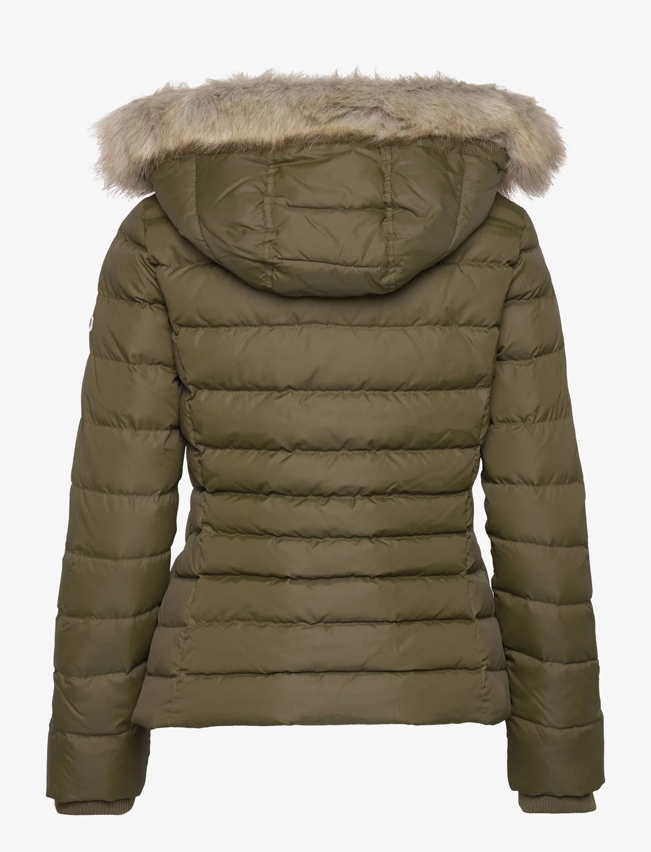 Tommy Jeans - TJW BASIC HOODED DOWN JACKET - ziemas jakas - drab olive green - 1
