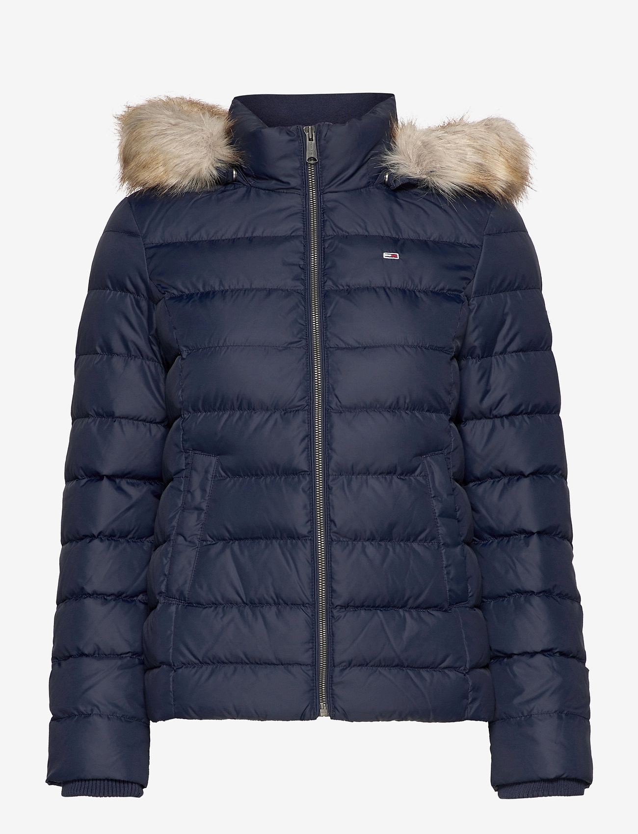 Tommy Jeans - TJW BASIC HOODED DOWN JACKET - down- & padded jackets - twilight navy - 1
