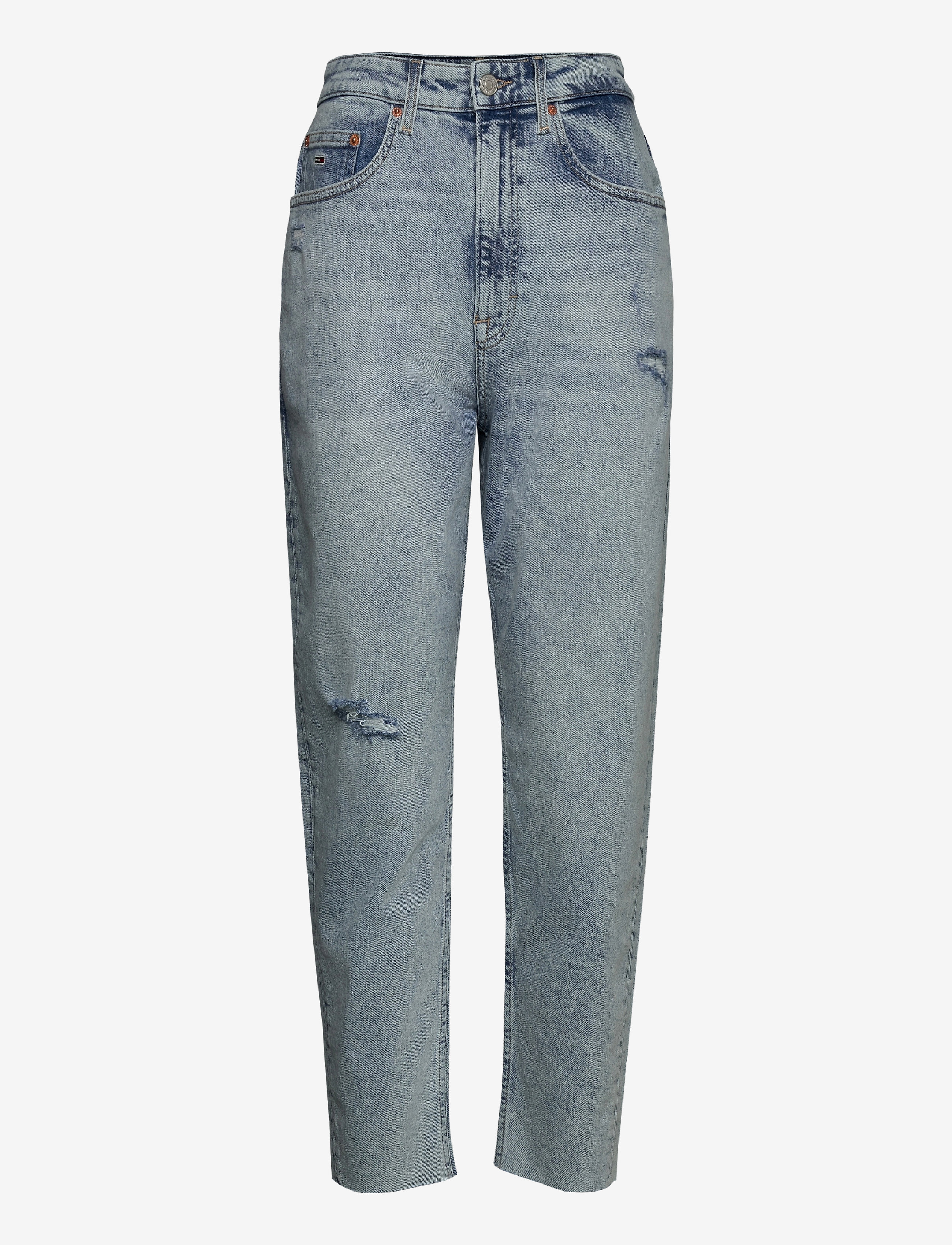 Tommy Jeans - MOM JEAN HR TPRD CNLBCD - cony light blue comfort destructed - 0