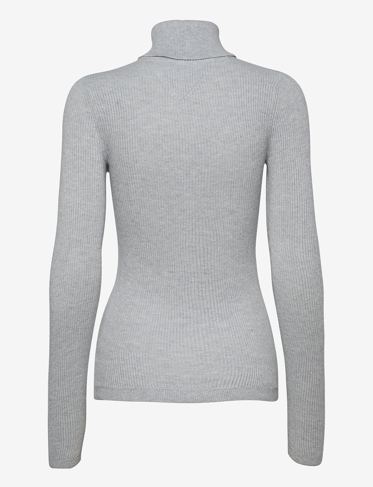 Tommy Jeans - TJW TOMMY FLAG ROLL NECK - silver grey htr - 1