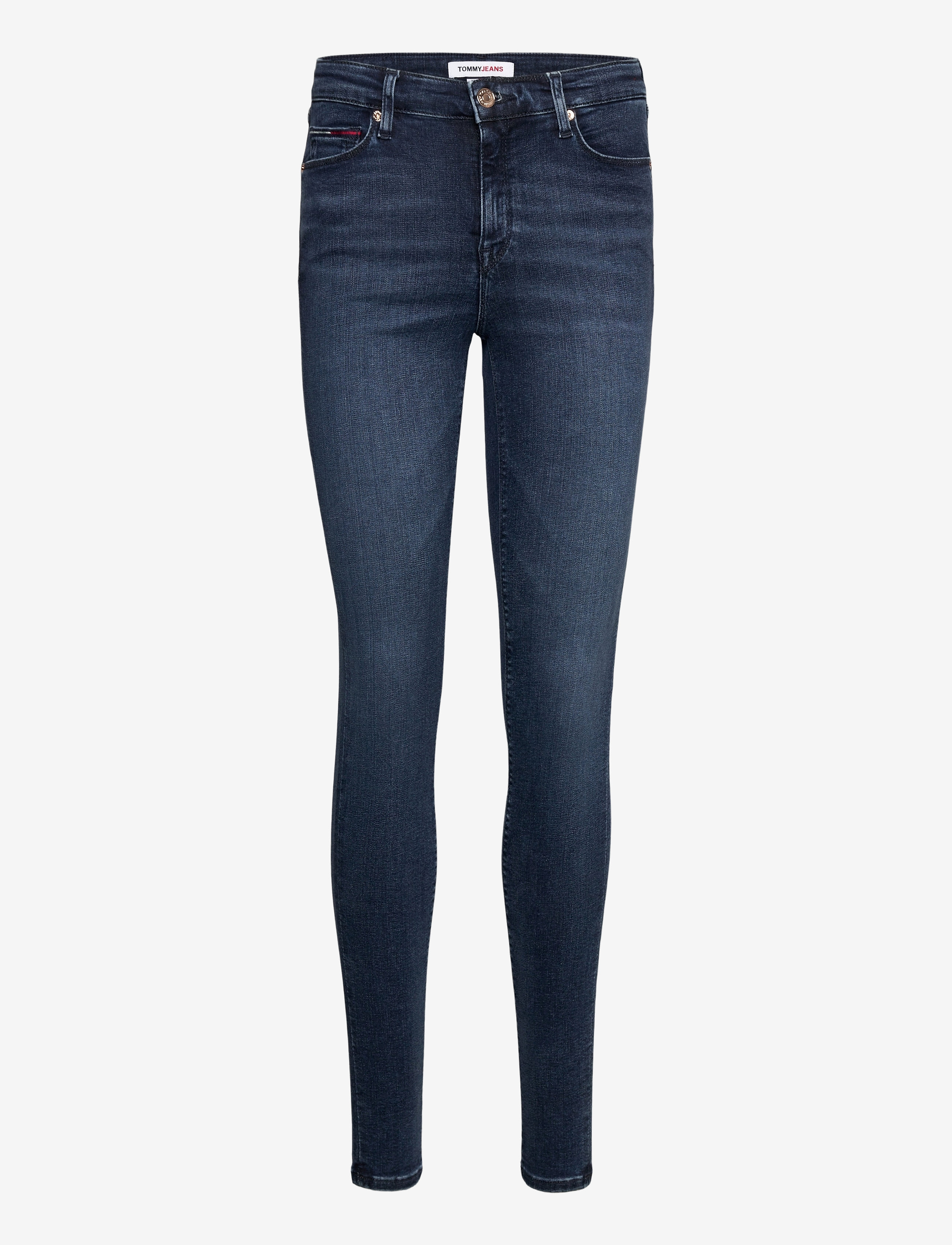 Tommy Jeans - NORA MR SKNY DYLDBS - dynamic lora dark blue str - 0