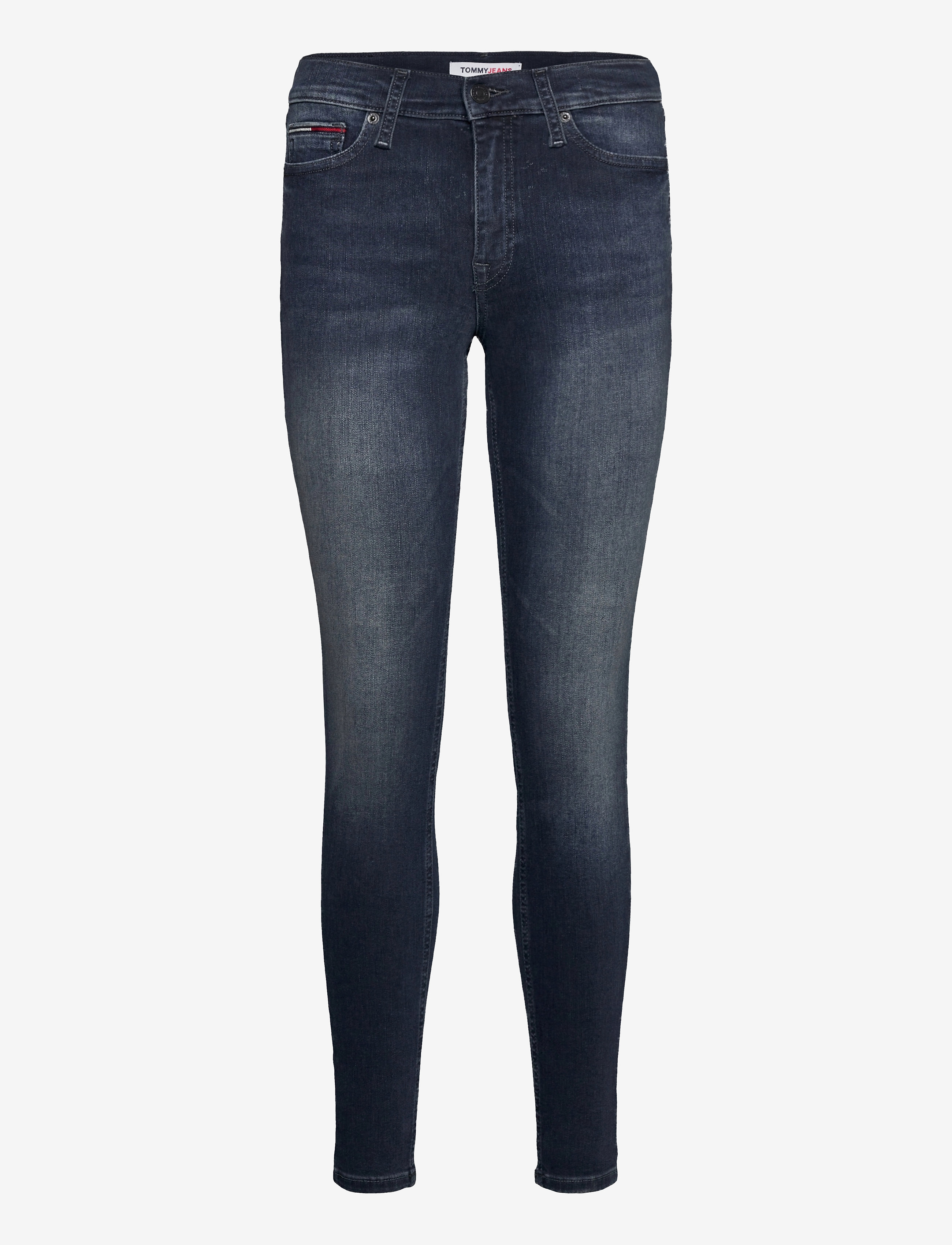 Tommy Jeans - NORA MR SKNY JDBST - jade dark blue str - 0